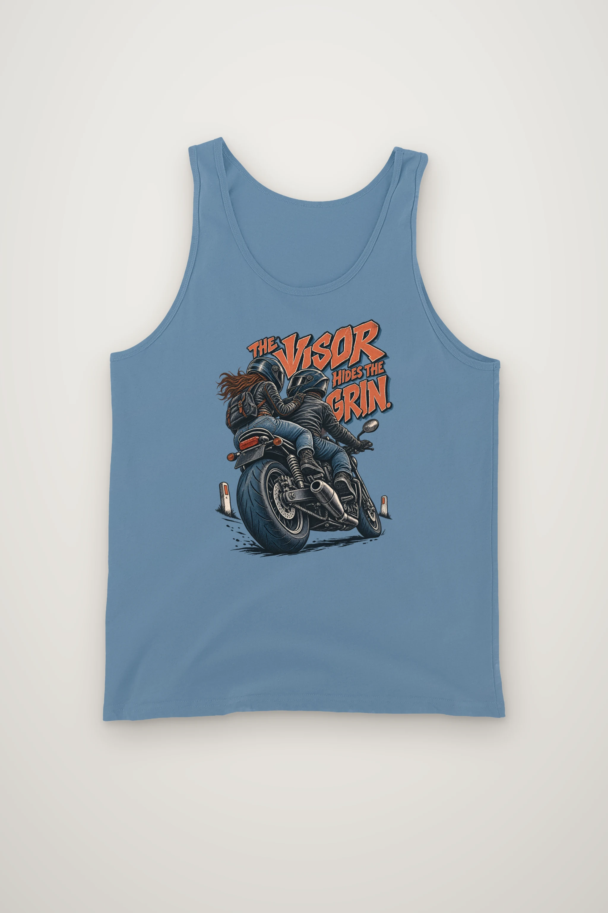 "The Visor Hides the Grin" Unisex Jersey Tank