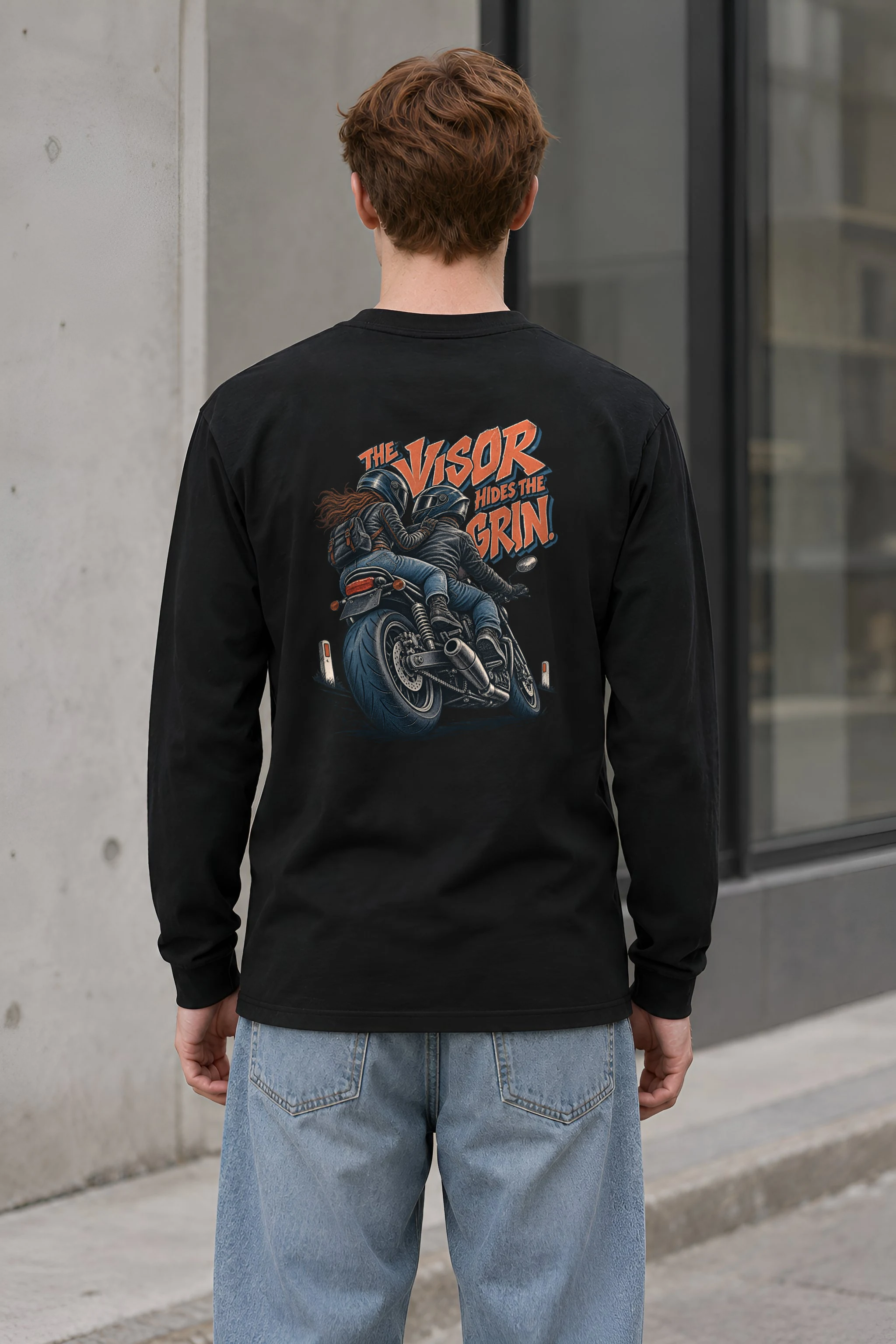 "The Visor Hides the Grin" Unisex Longsleeve T-shirt