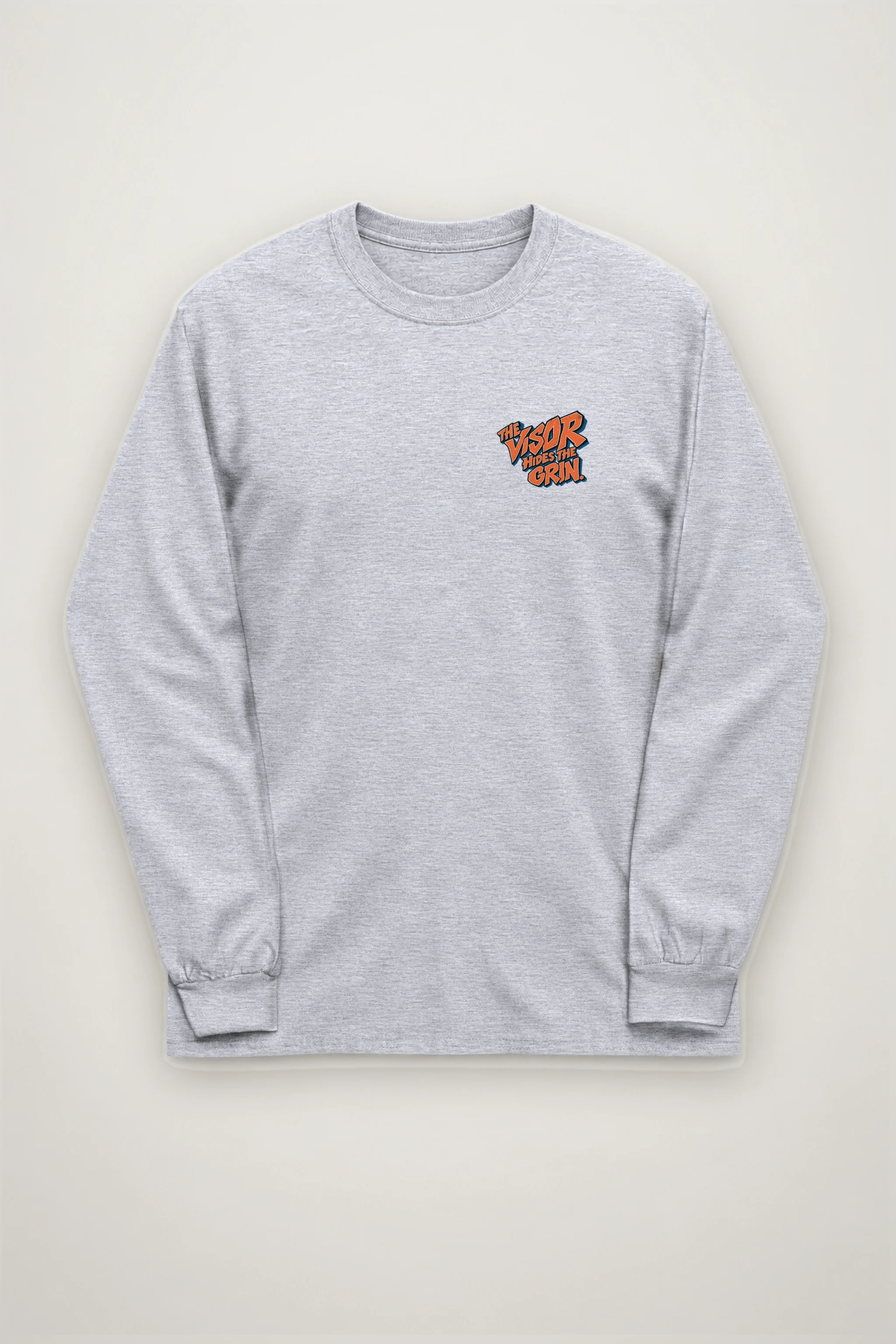 "The Visor Hides the Grin" Unisex Longsleeve T-shirt
