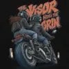 "The Visor Hides the Grin" Unisex Longsleeve T-shirt