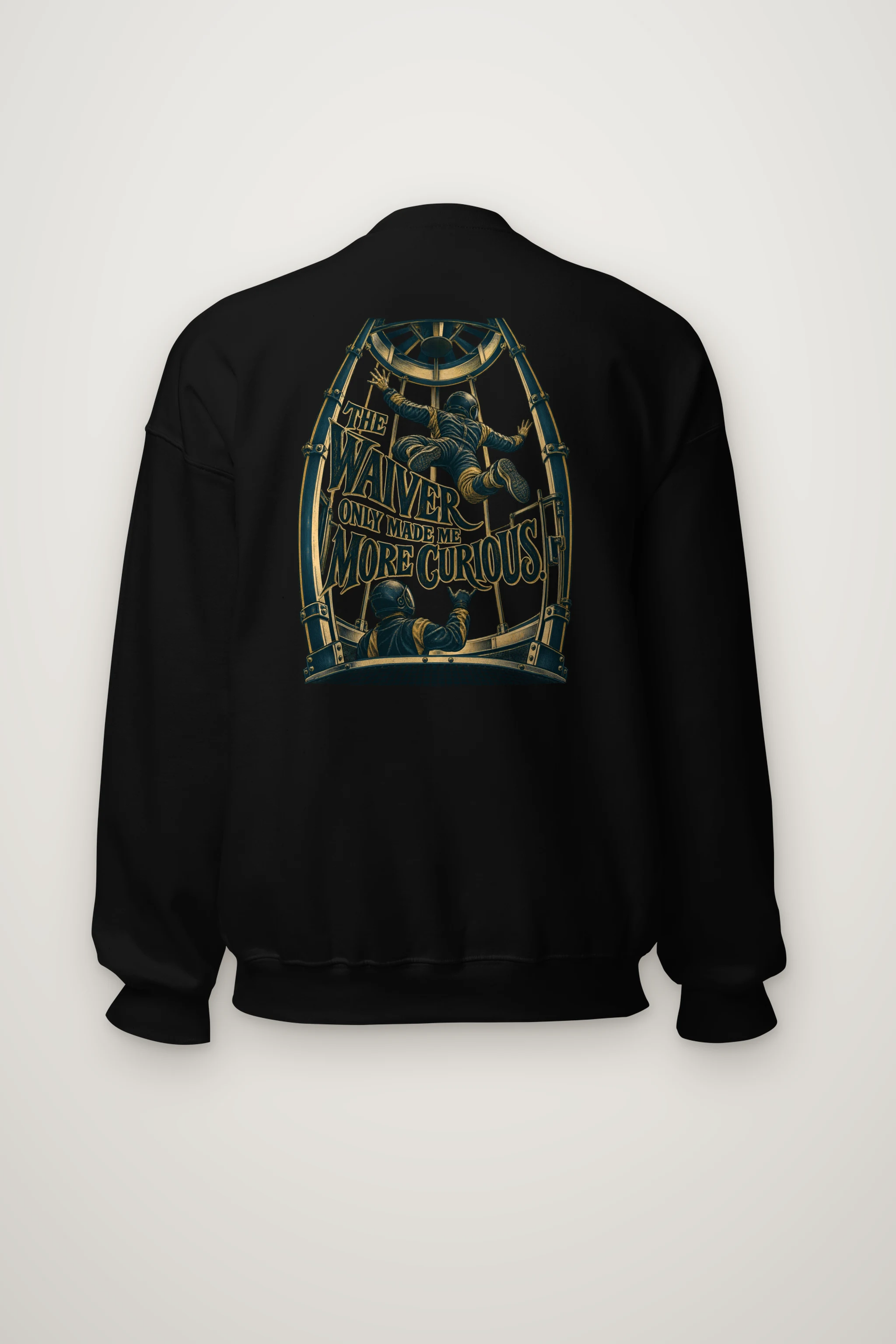 "The Waiver Only Made Me More Curious" Heavy Blend Unisex Crewneck Sweatshirt