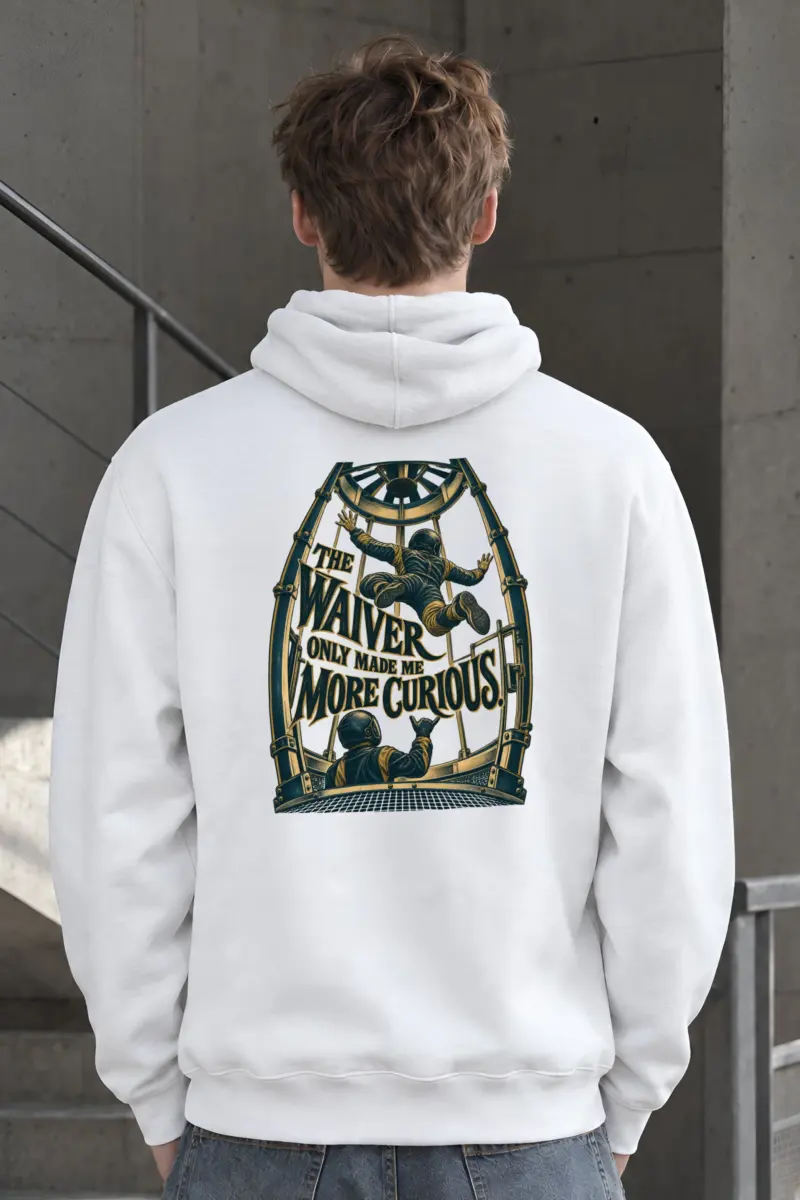 "The Waiver Only Made Me More Curious" Heavy Blend Unisex Pullover Hoodie