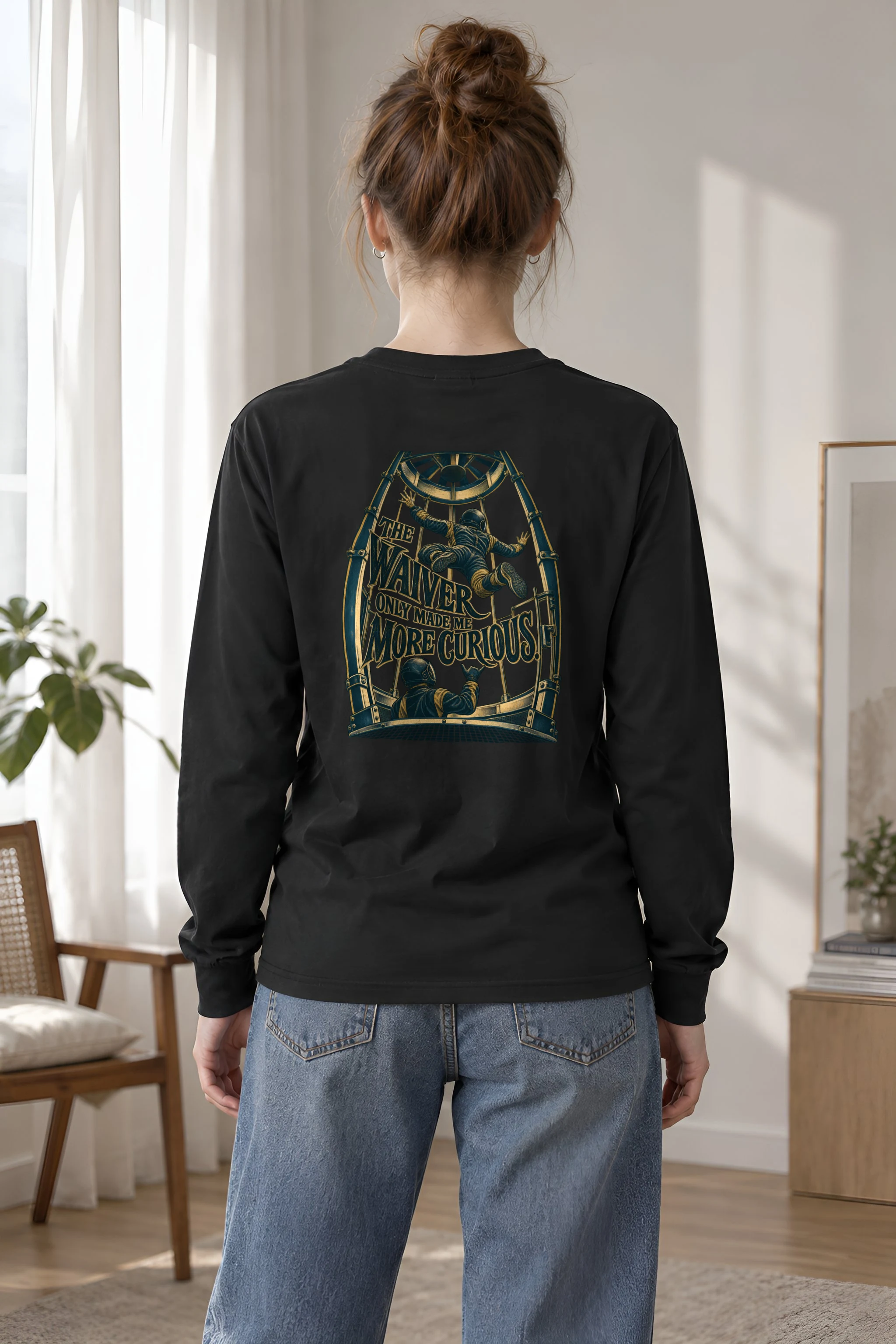"The Waiver Only Made Me More Curious" Unisex Longsleeve T-shirt