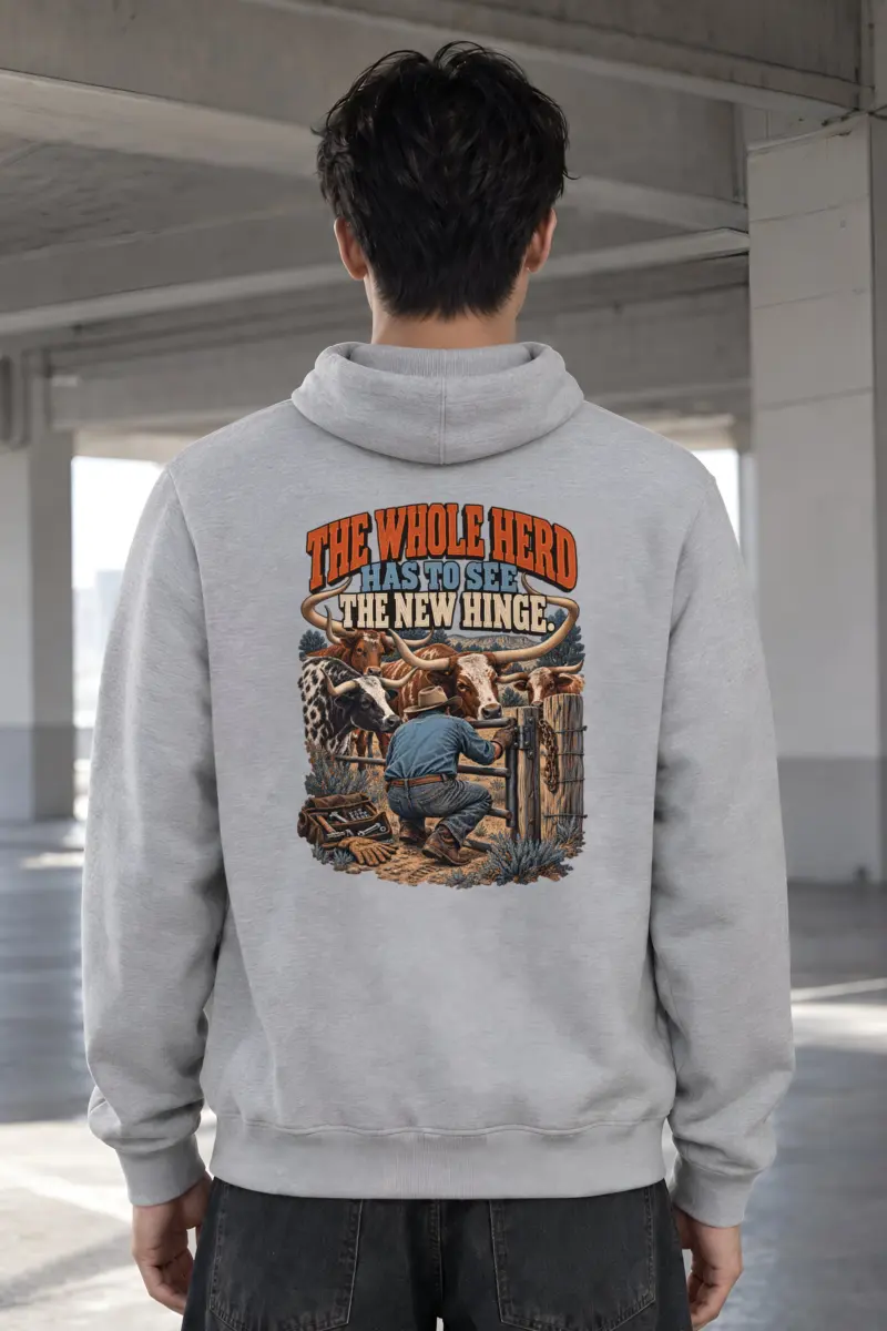 “The Whole Herd Has to See” Heavy Blend Unisex Pullover Hoodie