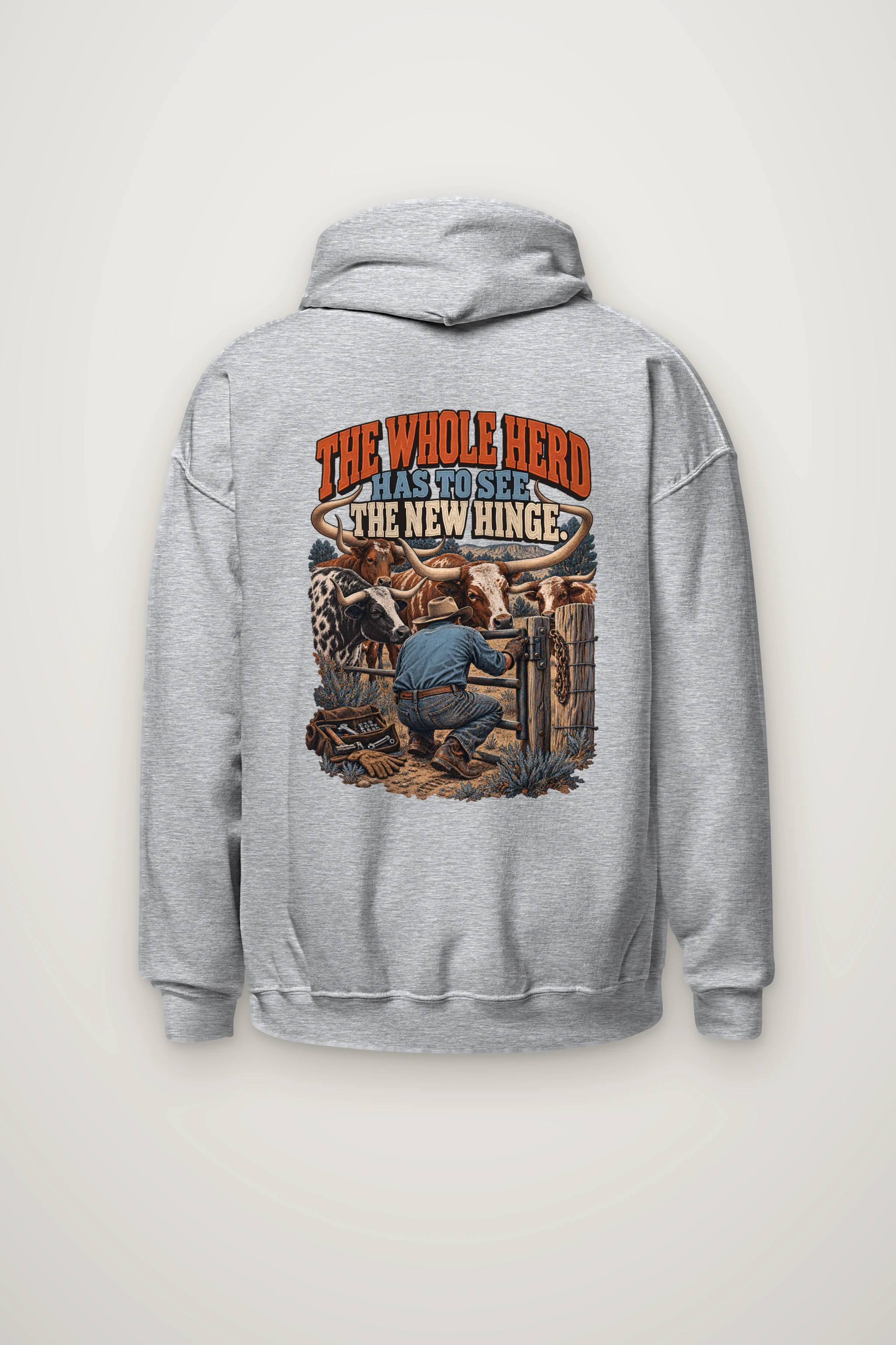 "The Whole Herd Has to See" Heavy Blend Unisex Pullover Hoodie