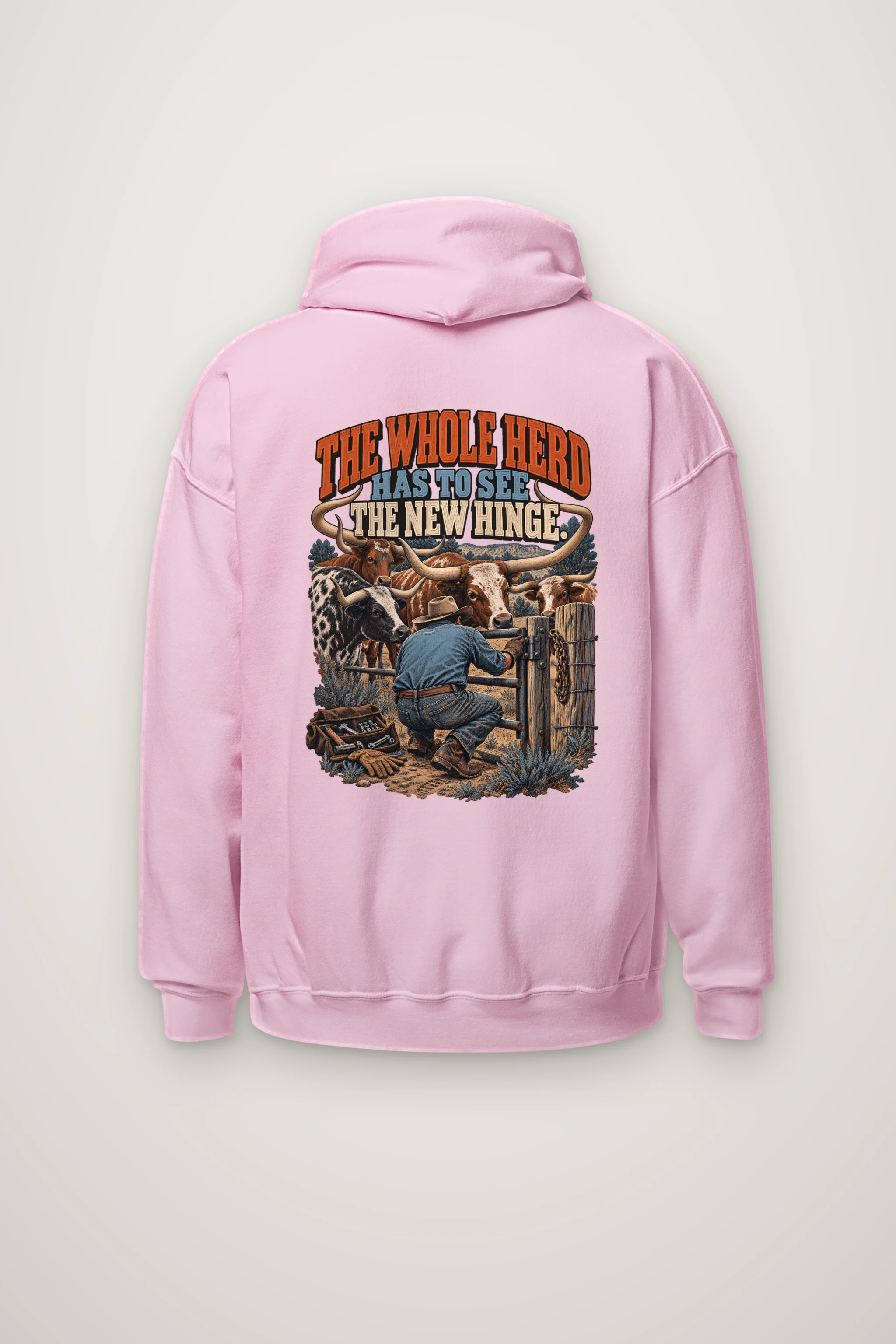 "The Whole Herd Has to See" Heavy Blend Unisex Pullover Hoodie