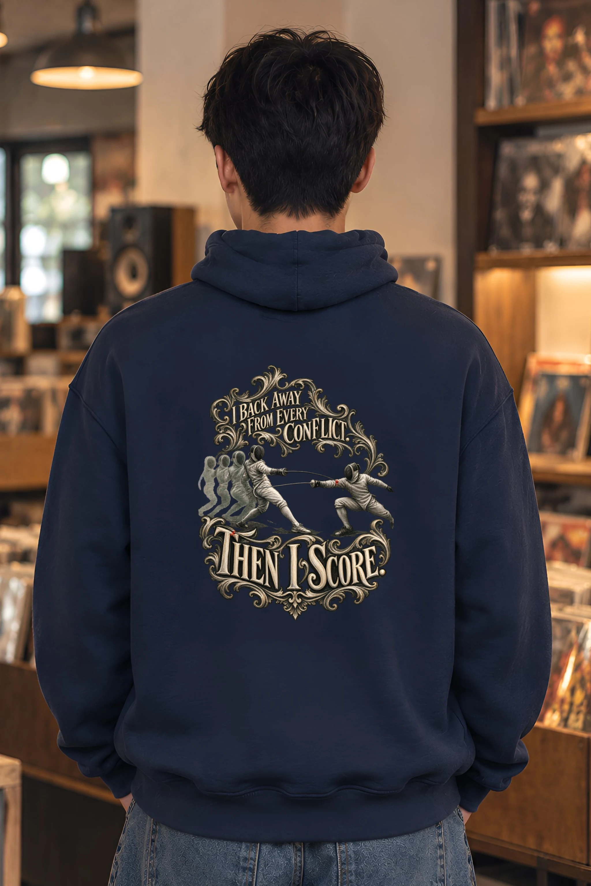 "Then I Score" Heavy Blend Unisex Pullover Hoodie