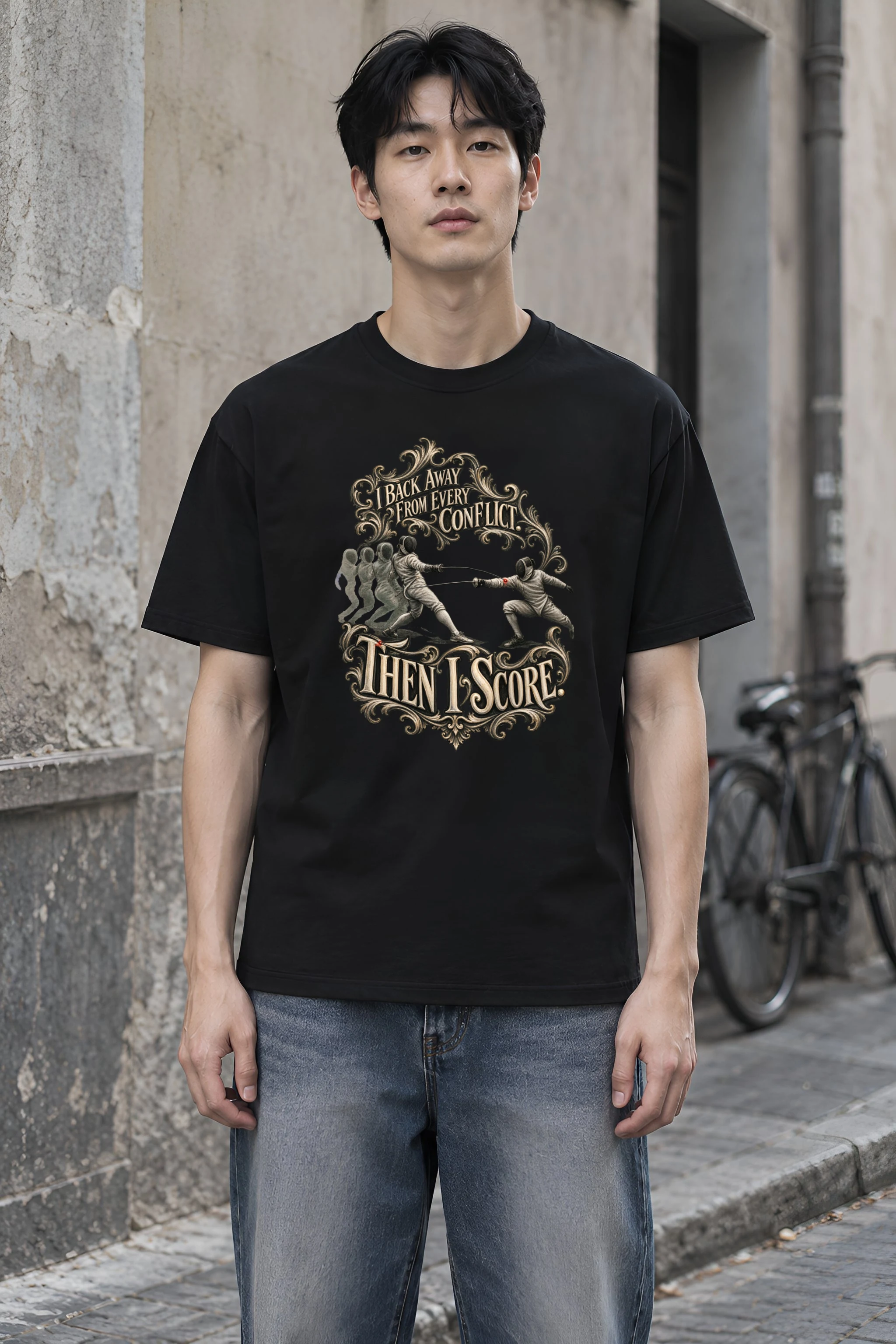 "Then I Score" Heavyweight Unisex Crewneck T-shirt