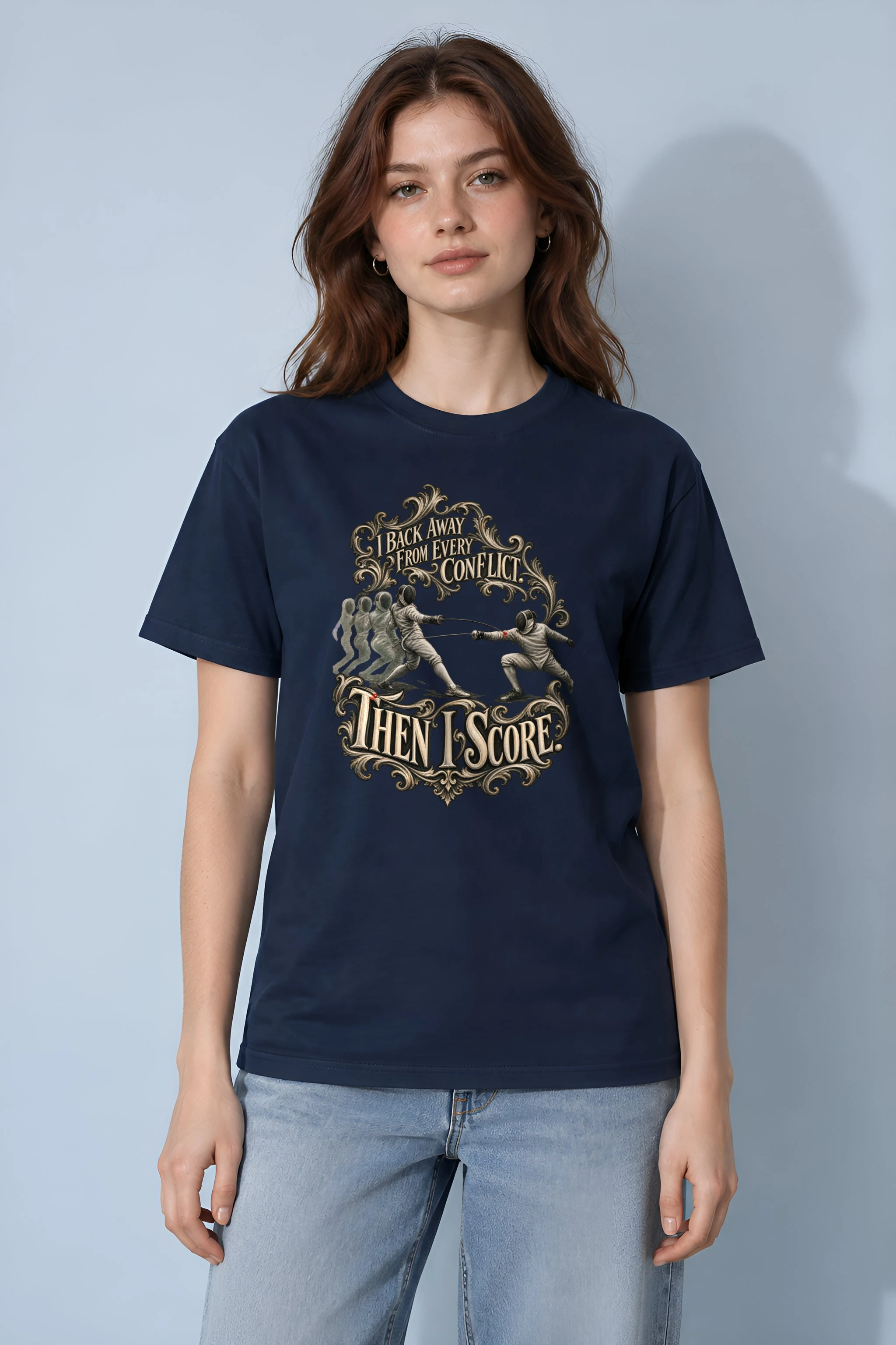 "Then I Score" Heavyweight Unisex Crewneck T-shirt