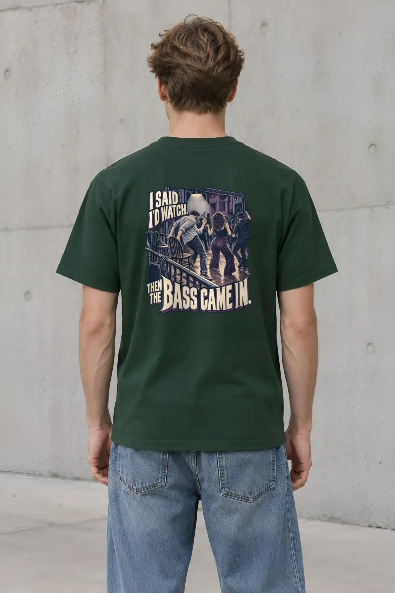 “Then the Bass Came In” Heavyweight Unisex Crewneck T-shirt