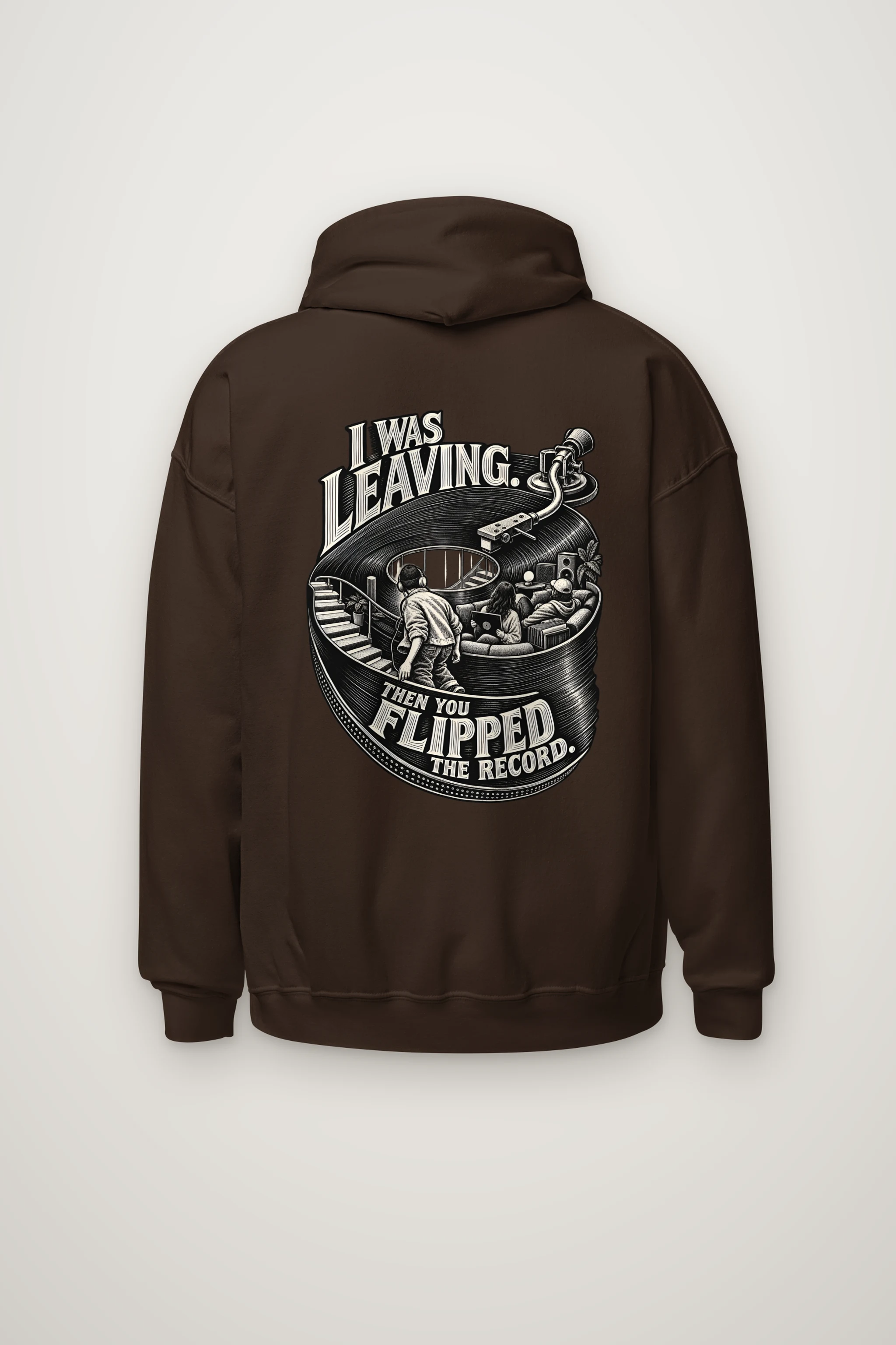 "Then You Flipped the Record" Heavy Blend Unisex Pullover Hoodie
