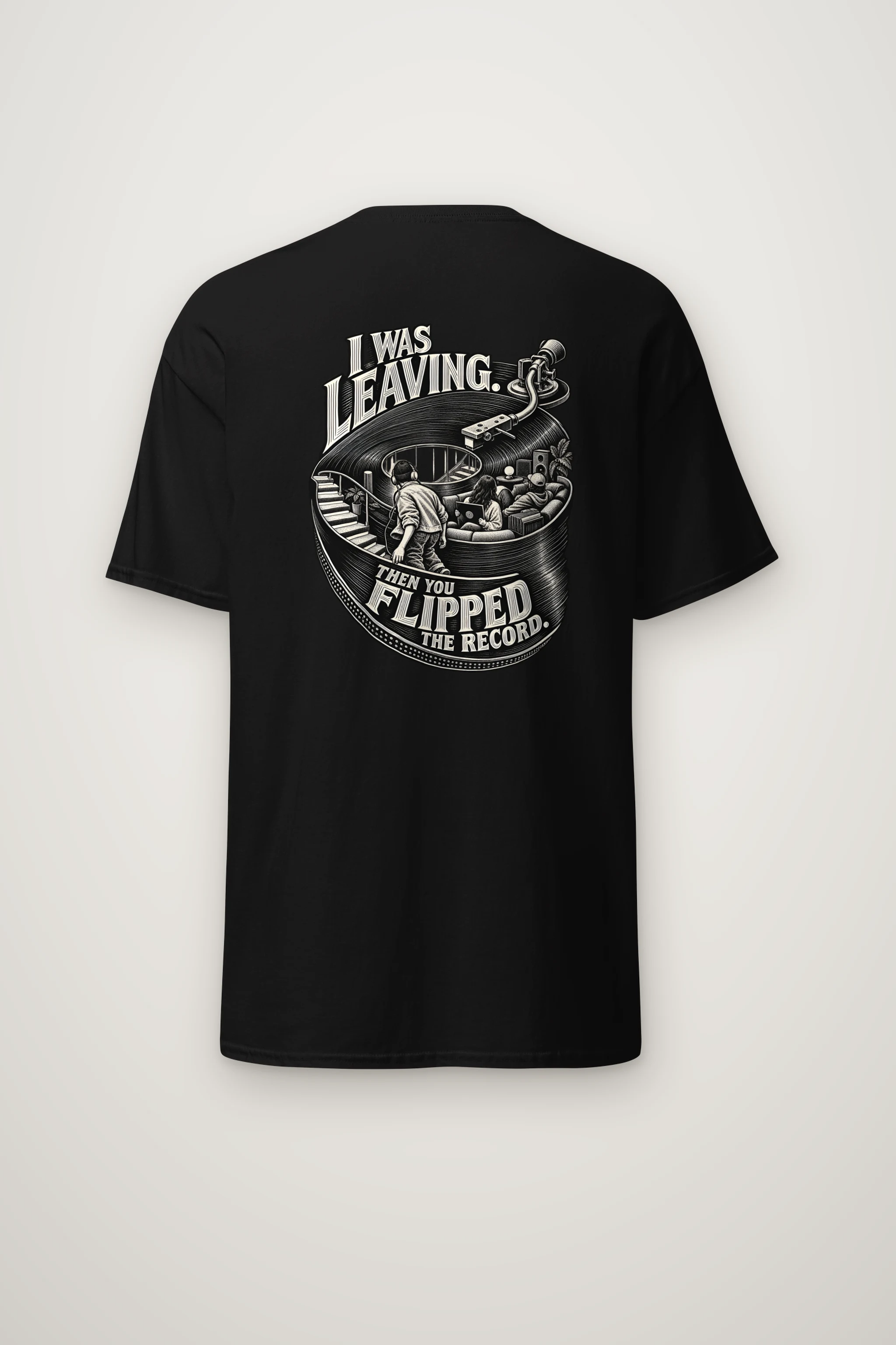 "Then You Flipped the Record" Heavyweight Unisex Crewneck T-shirt