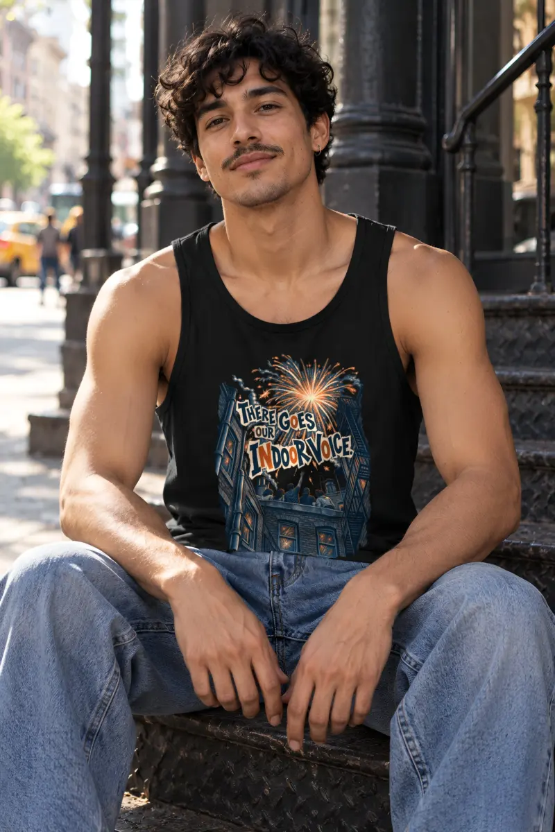 "There Goes Our Indoor Voice" Unisex Jersey Tank