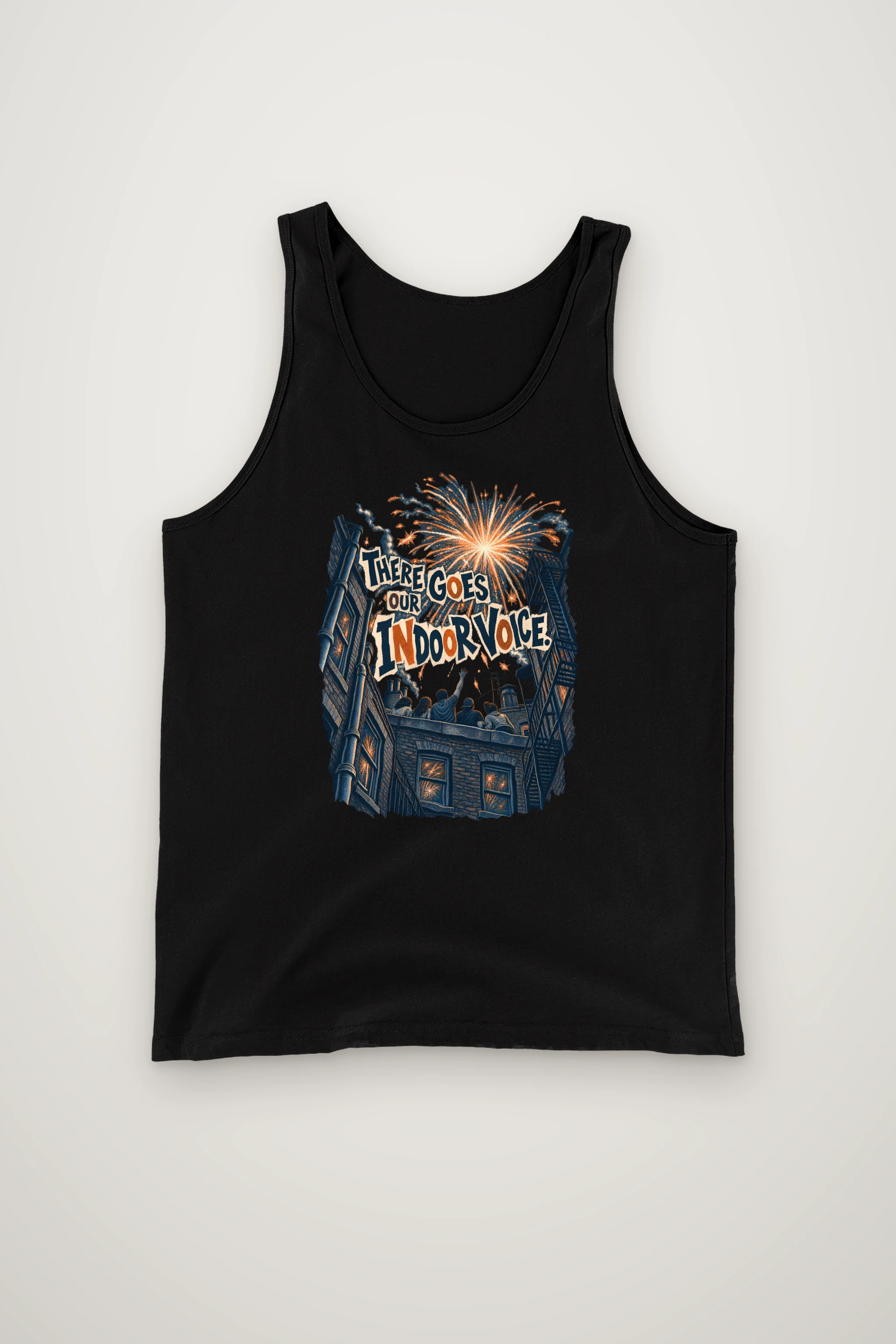 "There Goes Our Indoor Voice" Unisex Jersey Tank