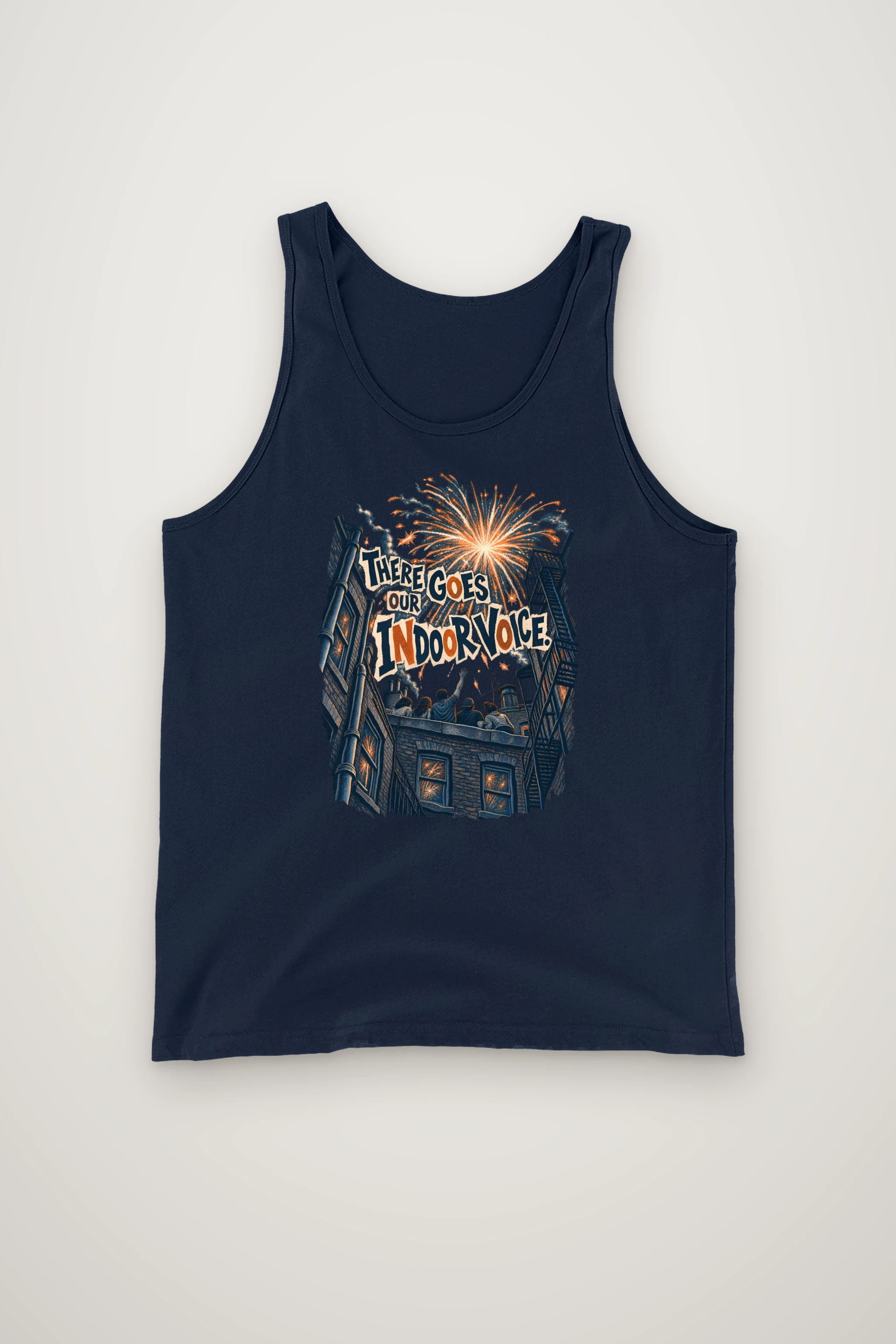 "There Goes Our Indoor Voice" Unisex Jersey Tank