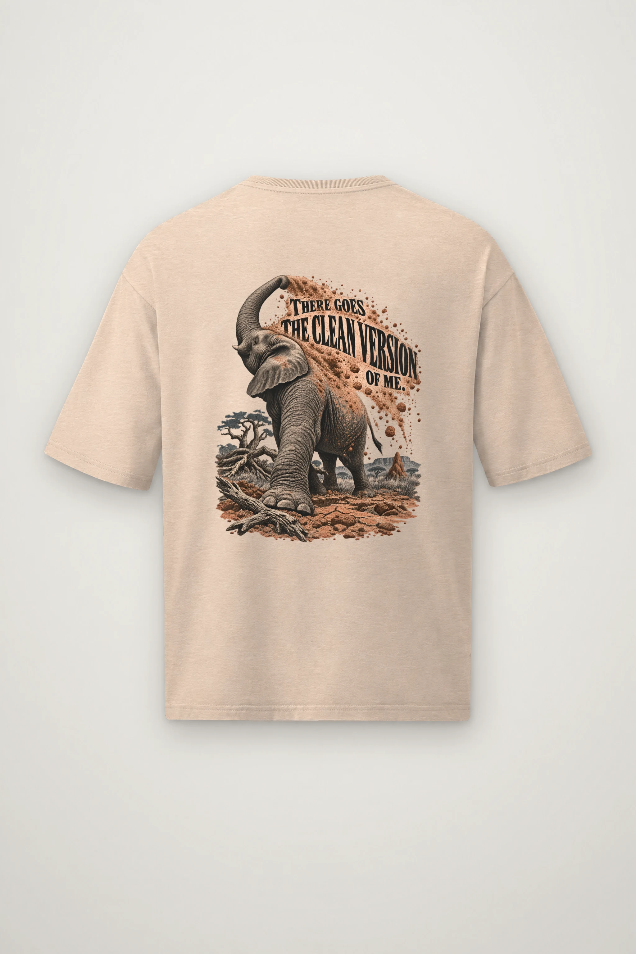 "There Goes The Clean Version" Men's Oversized Heavyweight Crewneck T-Shirt