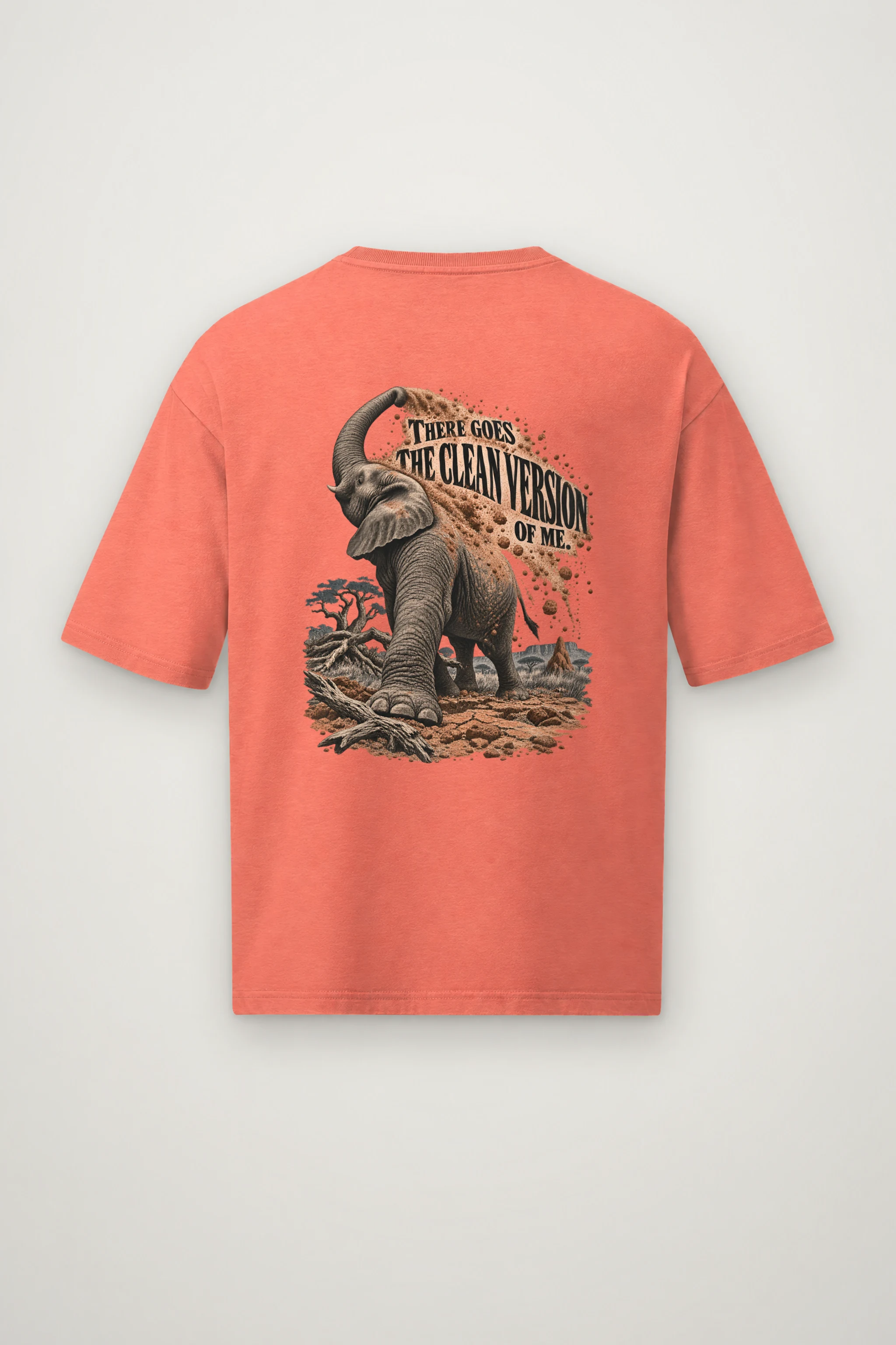 "There Goes The Clean Version" Men's Oversized Heavyweight Crewneck T-Shirt