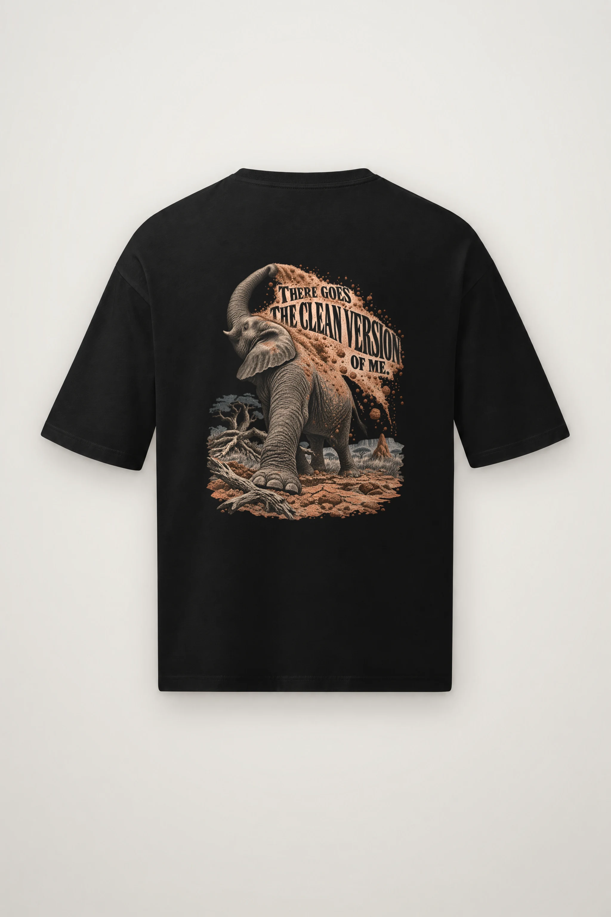 "There Goes The Clean Version" Men's Oversized Heavyweight Crewneck T-Shirt