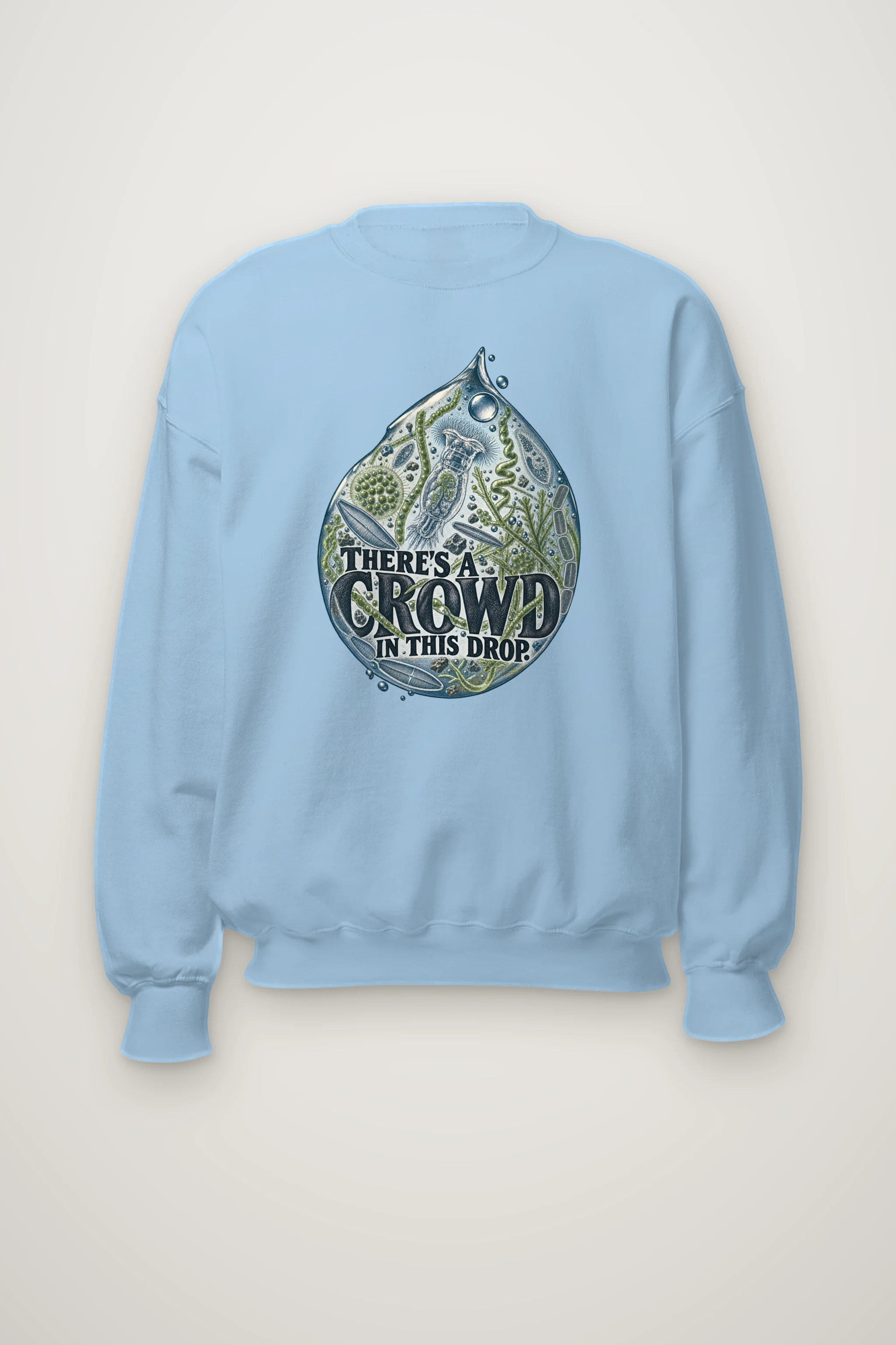 "There's a Crowd in This Drop" Heavy Blend Unisex Crewneck Sweatshirt
