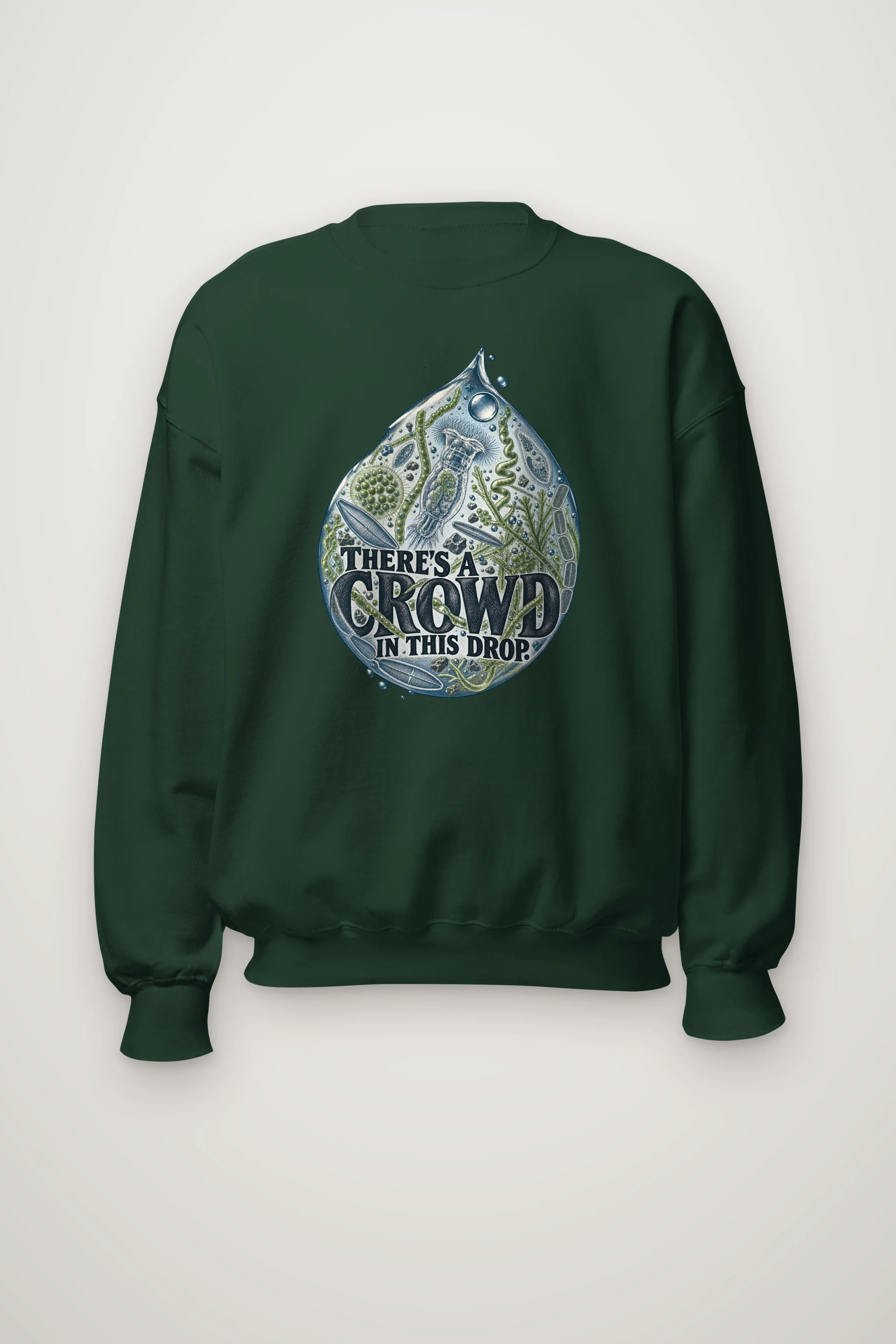 "There's a Crowd in This Drop" Heavy Blend Unisex Crewneck Sweatshirt