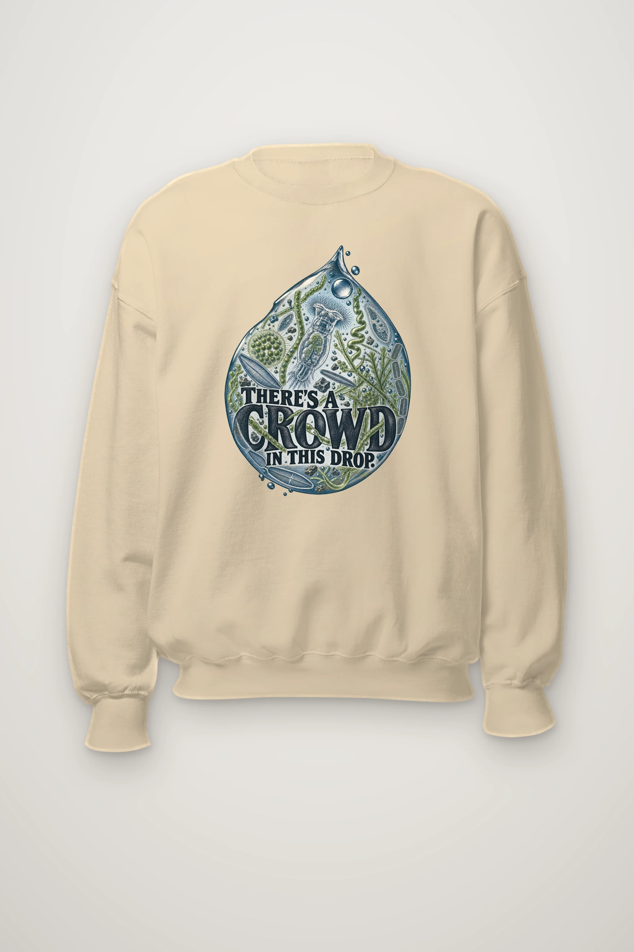"There's a Crowd in This Drop" Heavy Blend Unisex Crewneck Sweatshirt
