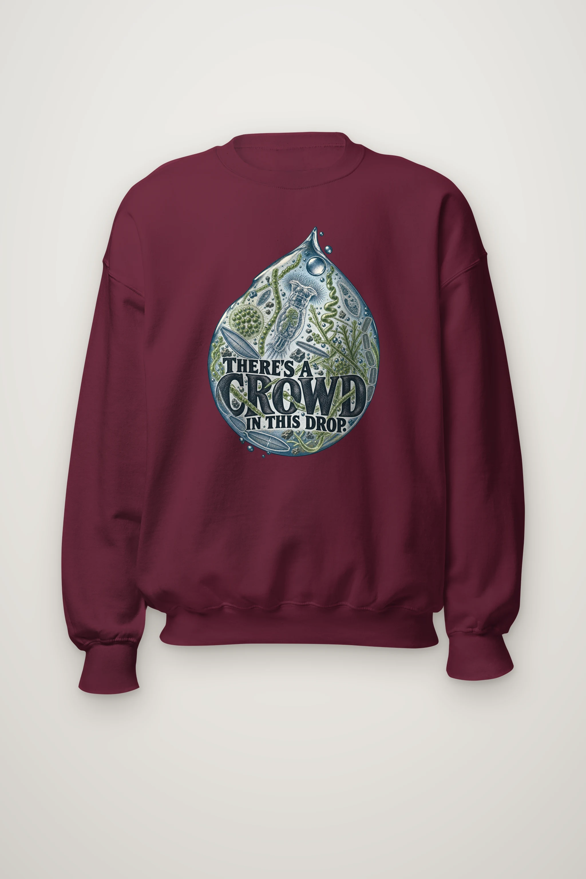 "There's a Crowd in This Drop" Heavy Blend Unisex Crewneck Sweatshirt