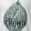 "There's a Crowd in This Drop" Heavyweight Unisex Crewneck T-shirt