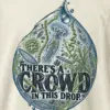 "There's a Crowd in This Drop" Men's Oversized Heavyweight Crewneck T-Shirt