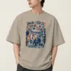 "THERE’S A STREET I STILL WALK IN MY HEAD" Men's Oversized Heavyweight Crewneck T-Shirt