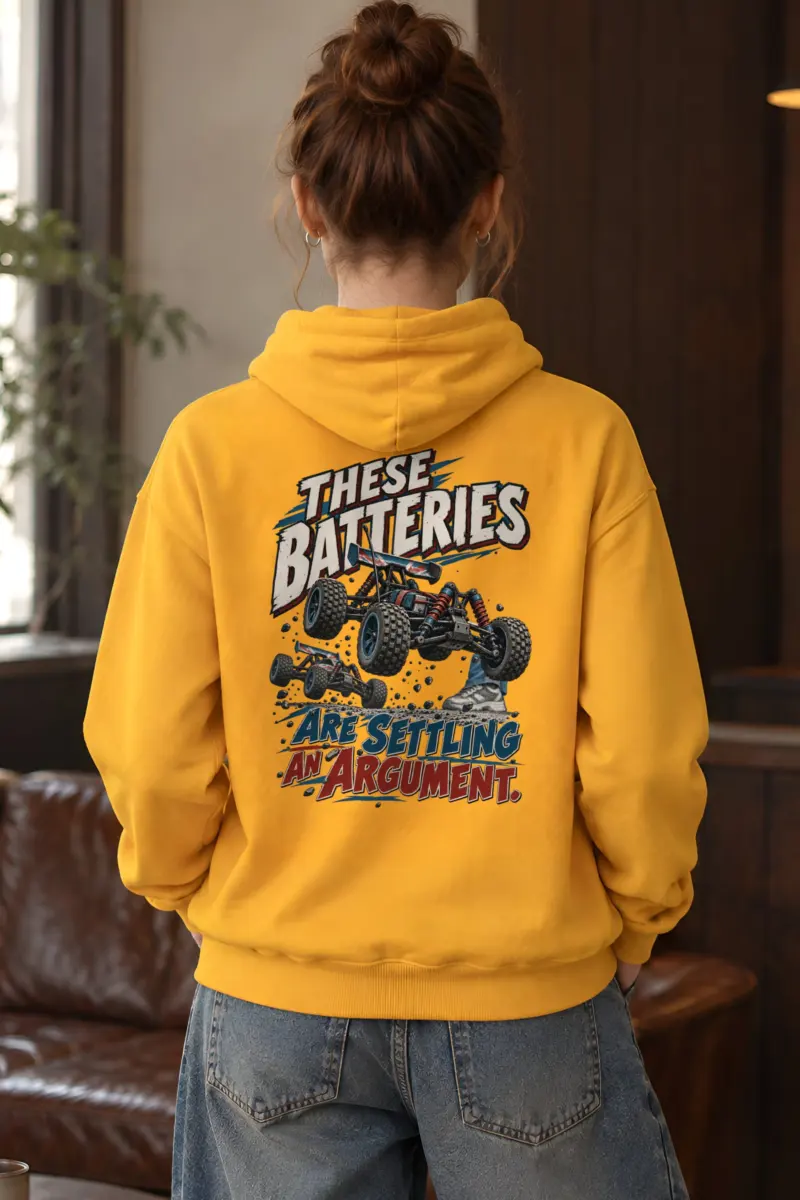 “These Batteries Are Settling an Argument” Heavy Blend Unisex Pullover Hoodie