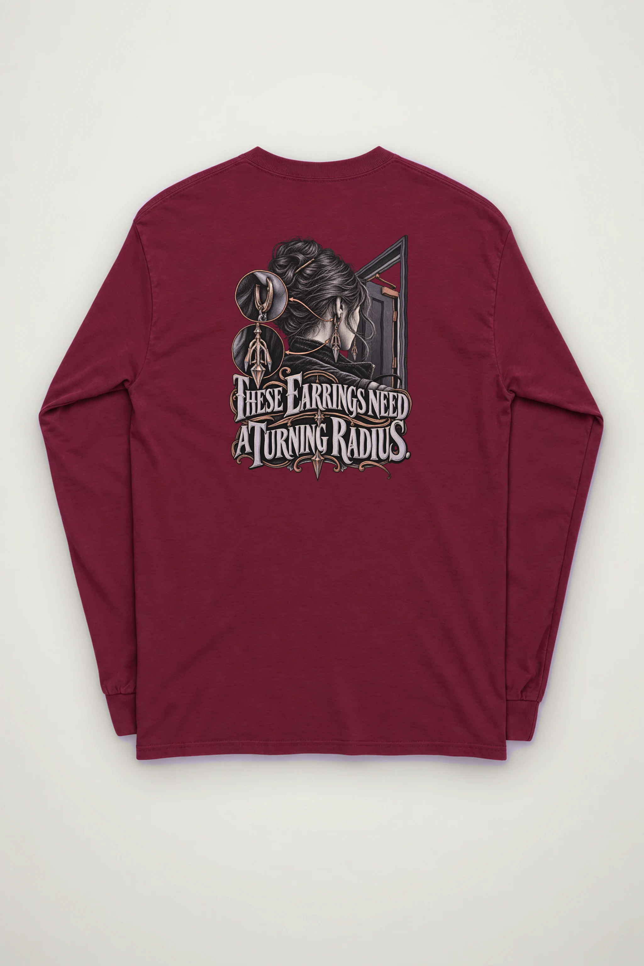 "These Earrings Need A Turning Radius" Unisex Longsleeve T-shirt