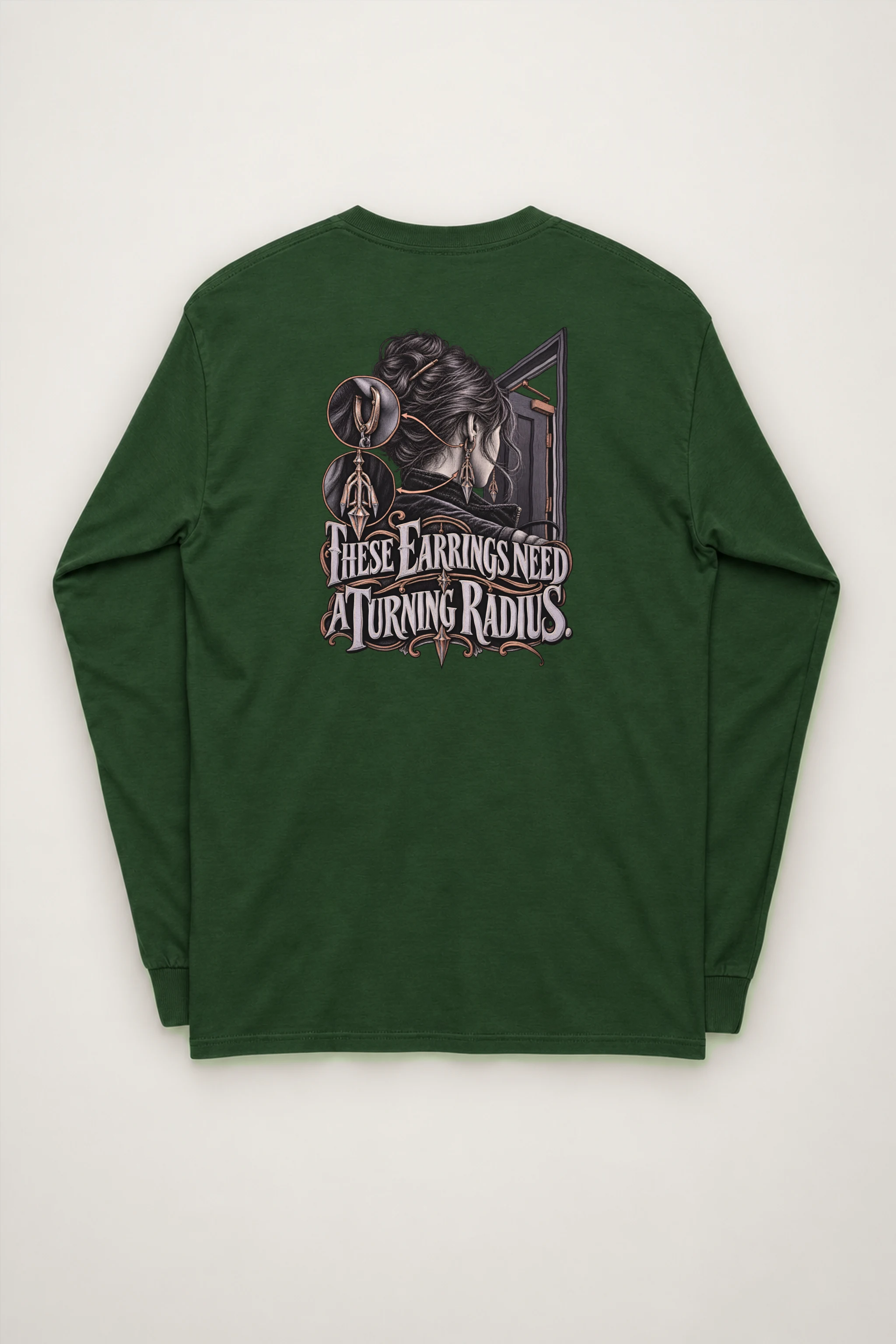 "These Earrings Need A Turning Radius" Unisex Longsleeve T-shirt