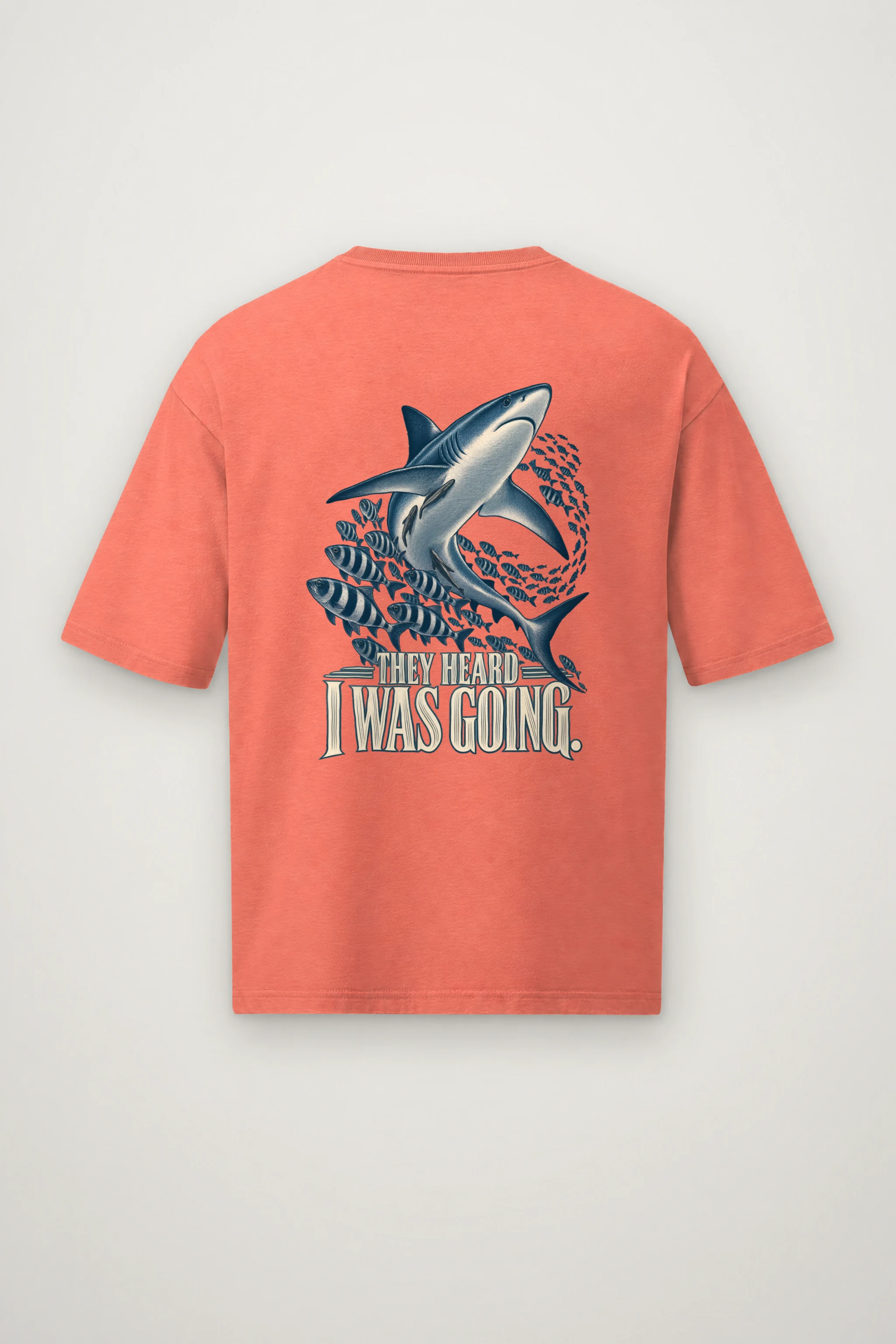 "They Heard I Was Going" Men's Oversized Heavyweight Crewneck T-Shirt