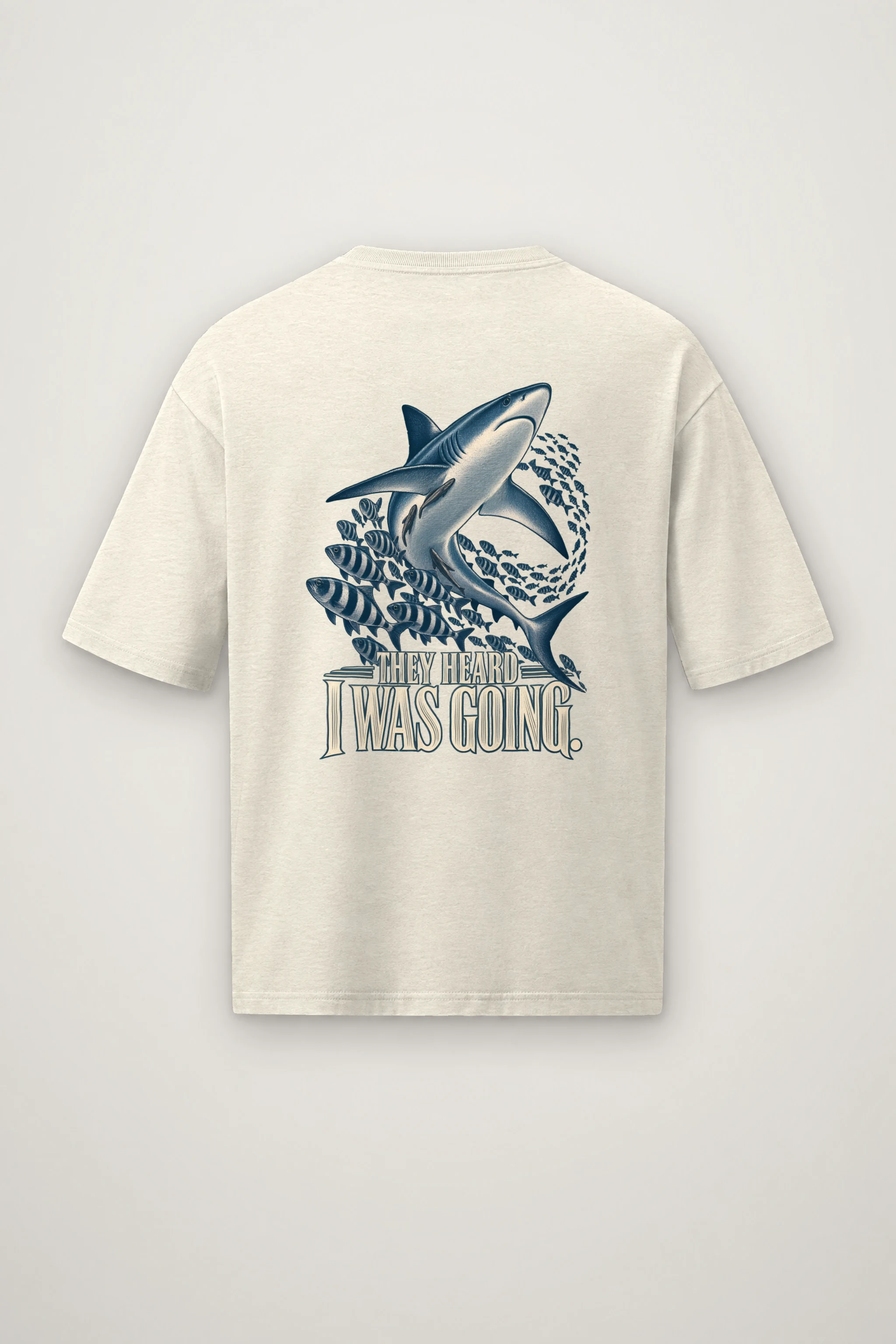 "They Heard I Was Going" Men's Oversized Heavyweight Crewneck T-Shirt