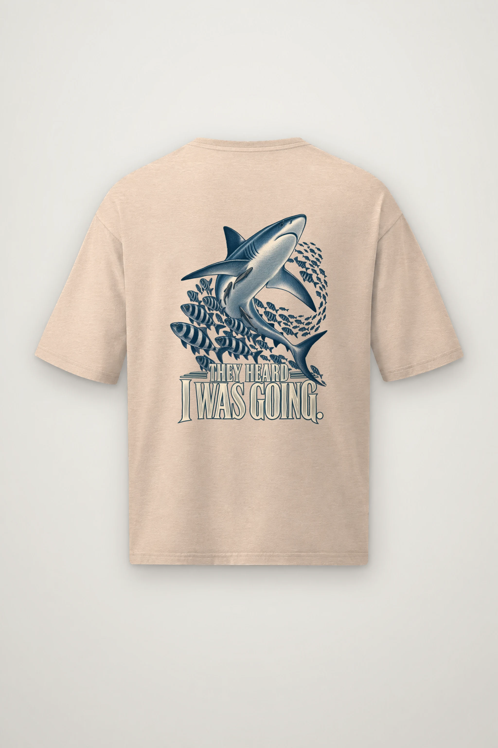 "They Heard I Was Going" Men's Oversized Heavyweight Crewneck T-Shirt