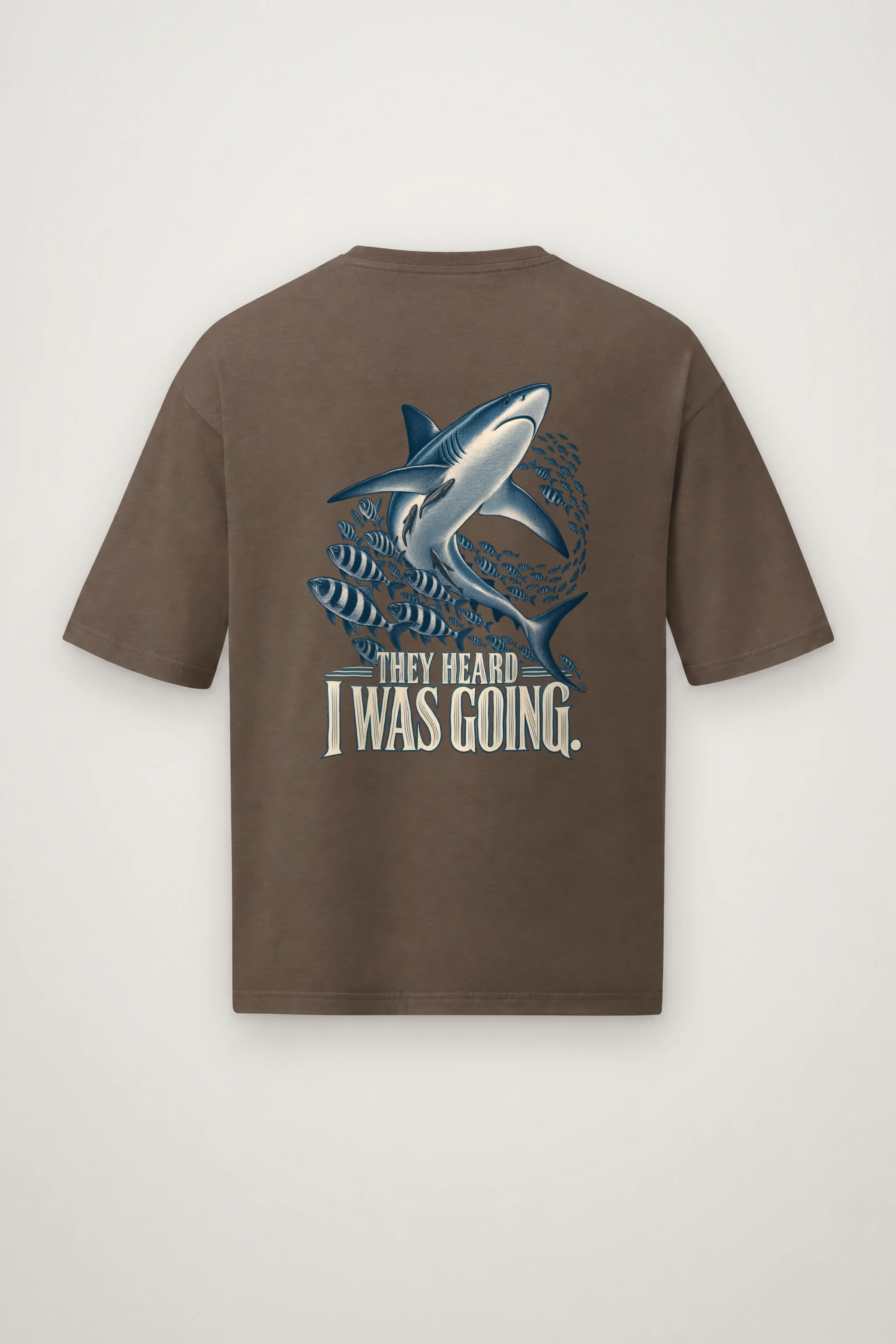 "They Heard I Was Going" Men's Oversized Heavyweight Crewneck T-Shirt