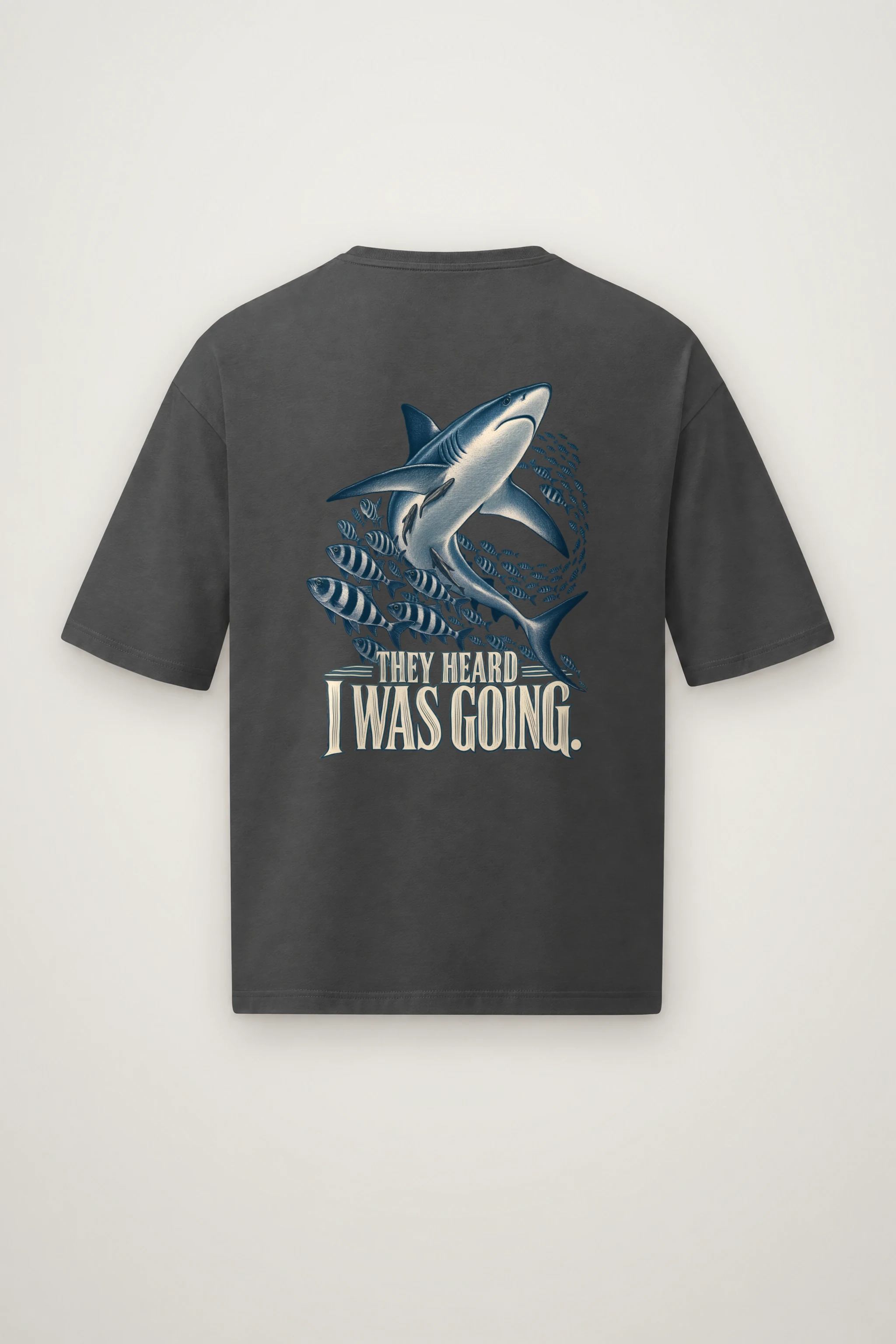 "They Heard I Was Going" Men's Oversized Heavyweight Crewneck T-Shirt