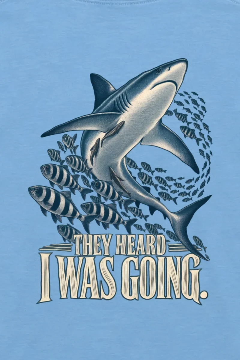 "They Heard I Was Going" Unisex Longsleeve T-shirt - the graphic up close