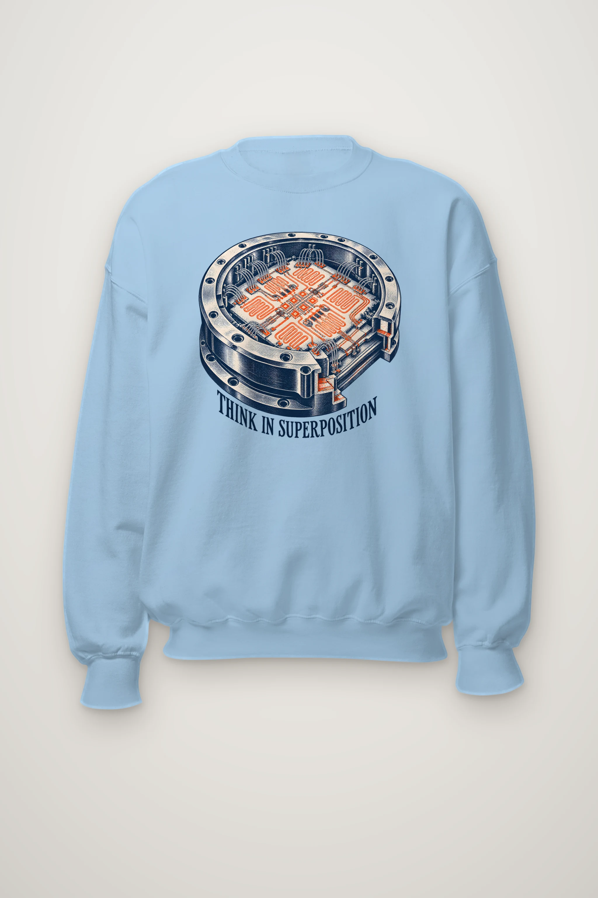 "Think in Superposition" Heavy Blend Unisex Crewneck Sweatshirt
