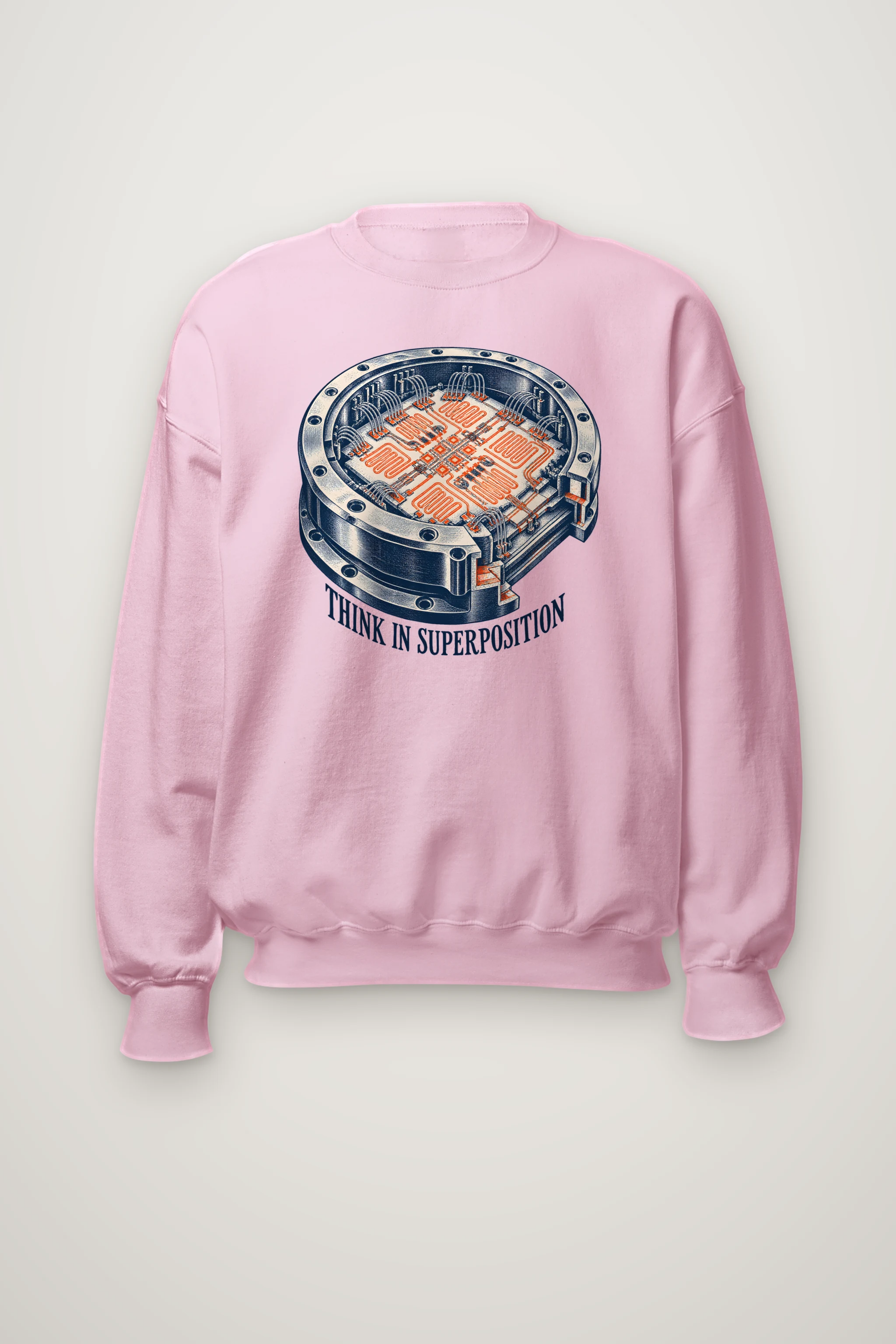"Think in Superposition" Heavy Blend Unisex Crewneck Sweatshirt