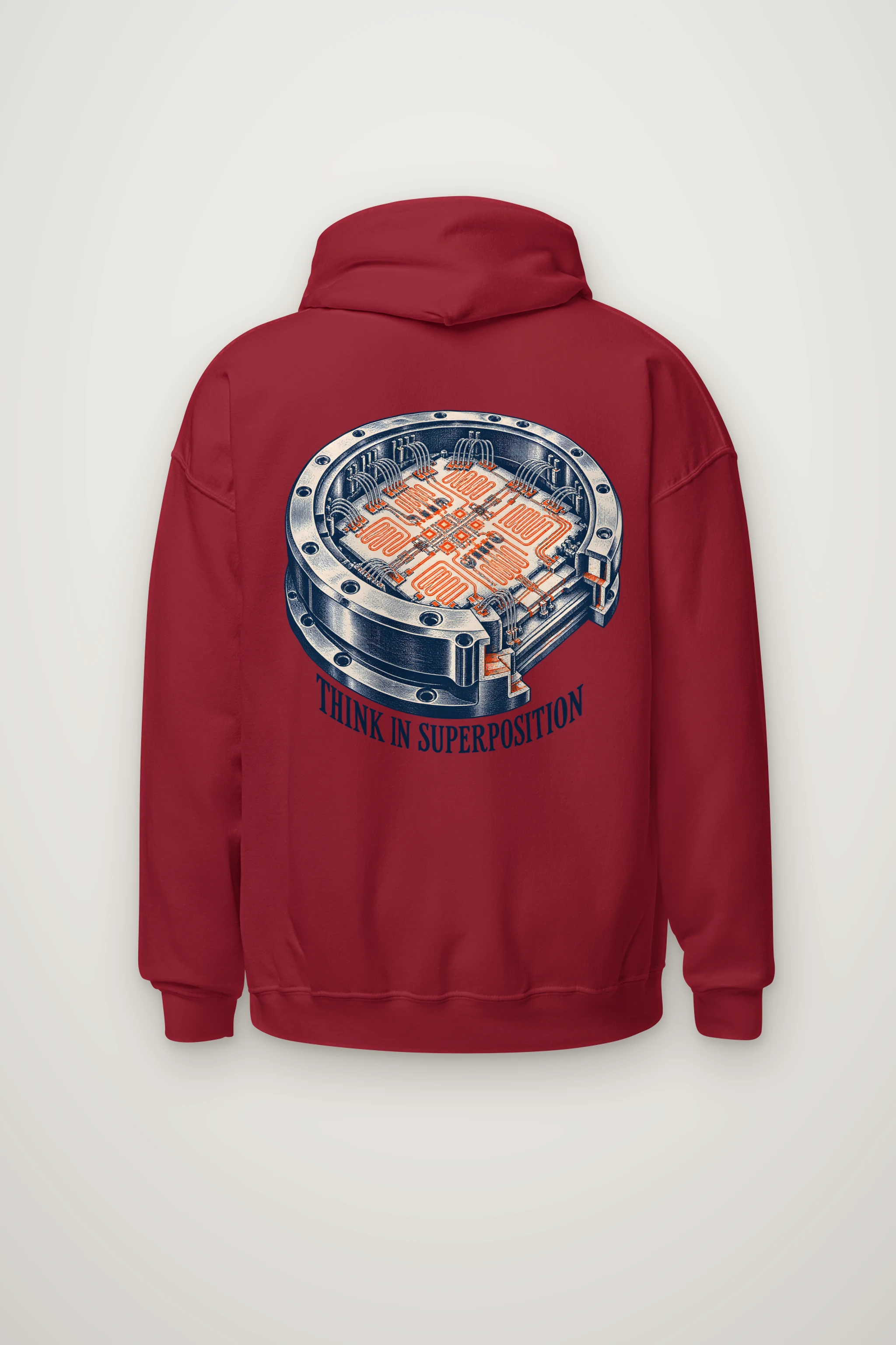 "Think in Superposition" Heavy Blend Unisex Pullover Hoodie