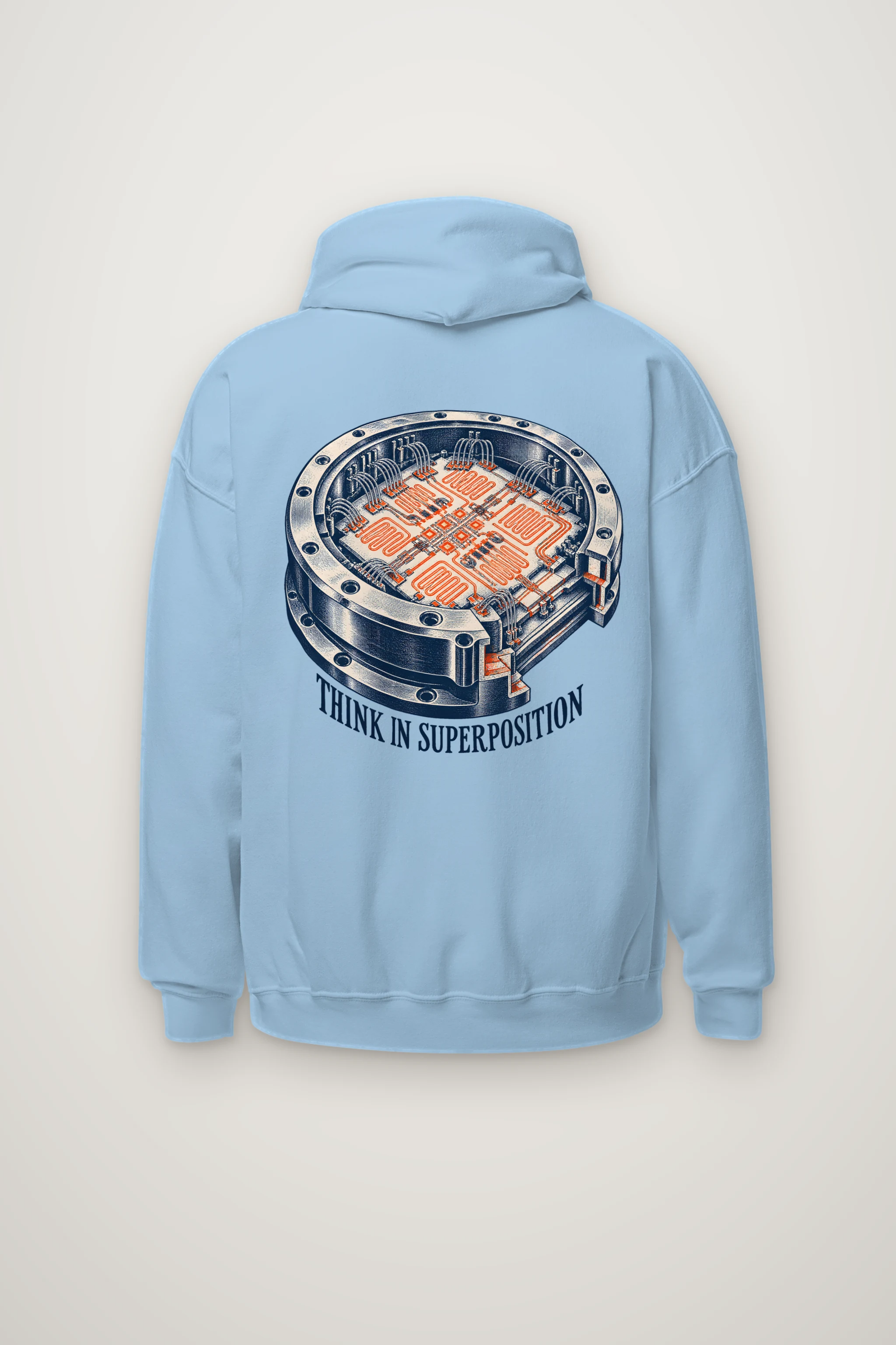 "Think in Superposition" Heavy Blend Unisex Pullover Hoodie
