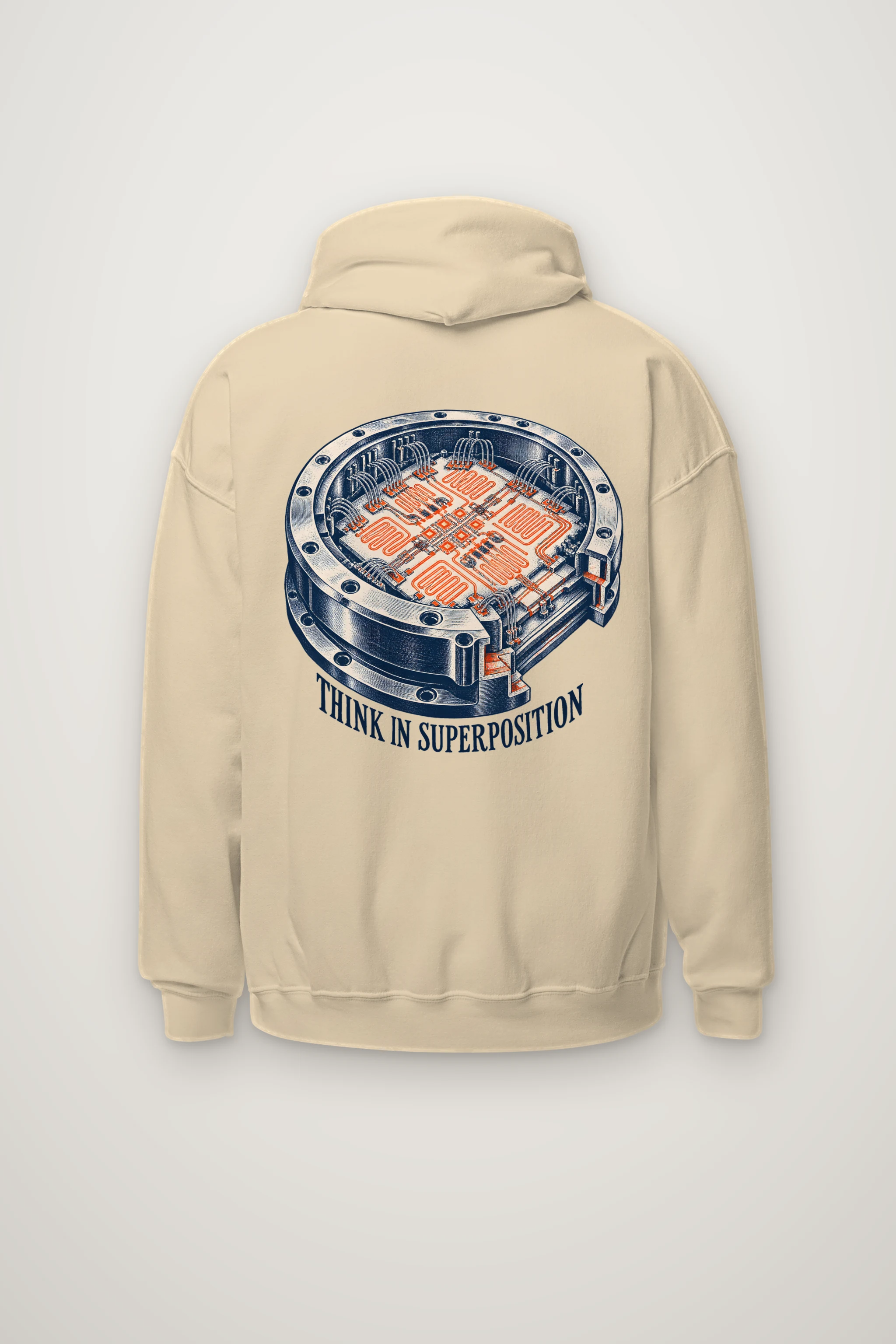 "Think in Superposition" Heavy Blend Unisex Pullover Hoodie