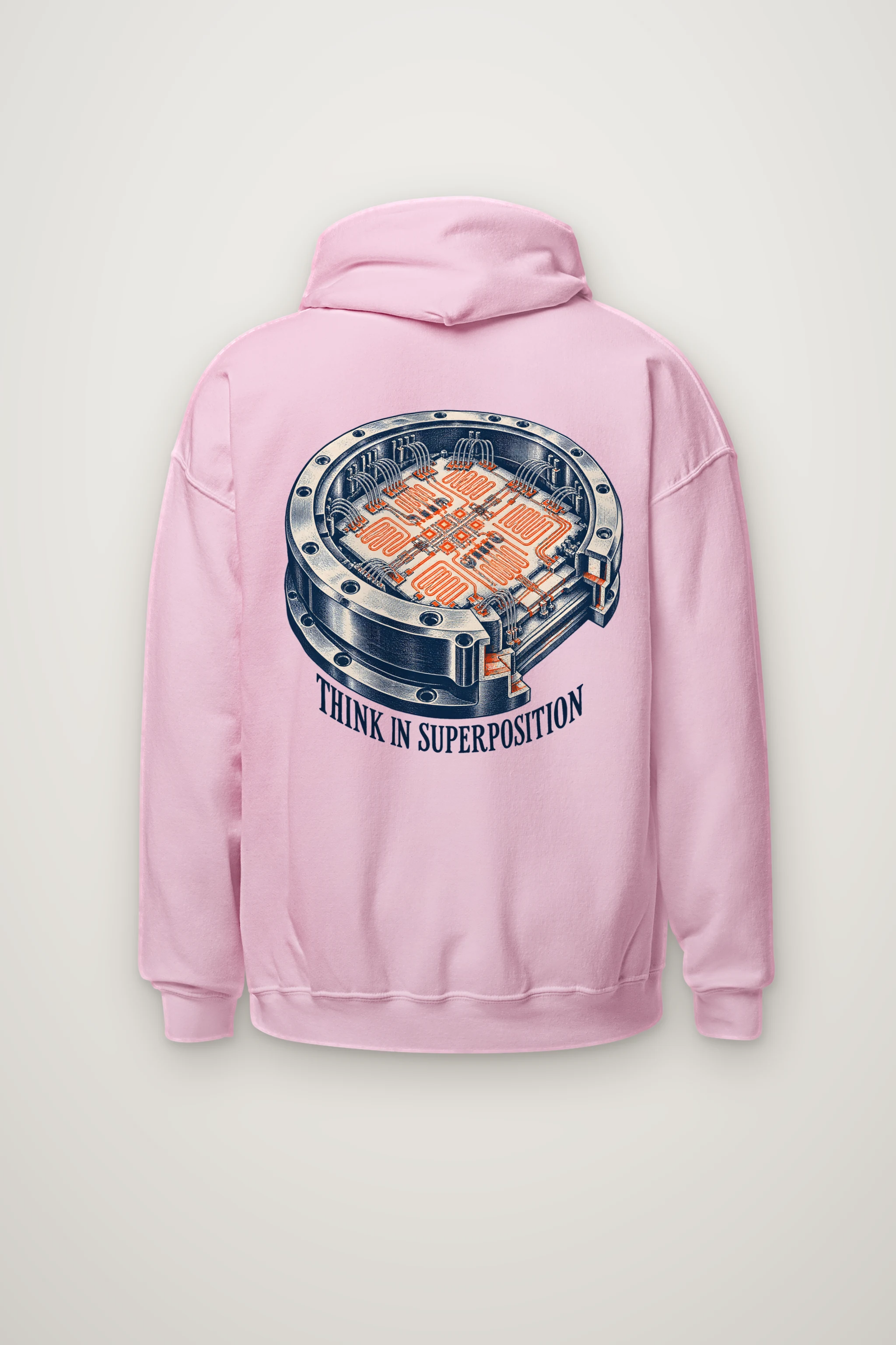 "Think in Superposition" Heavy Blend Unisex Pullover Hoodie