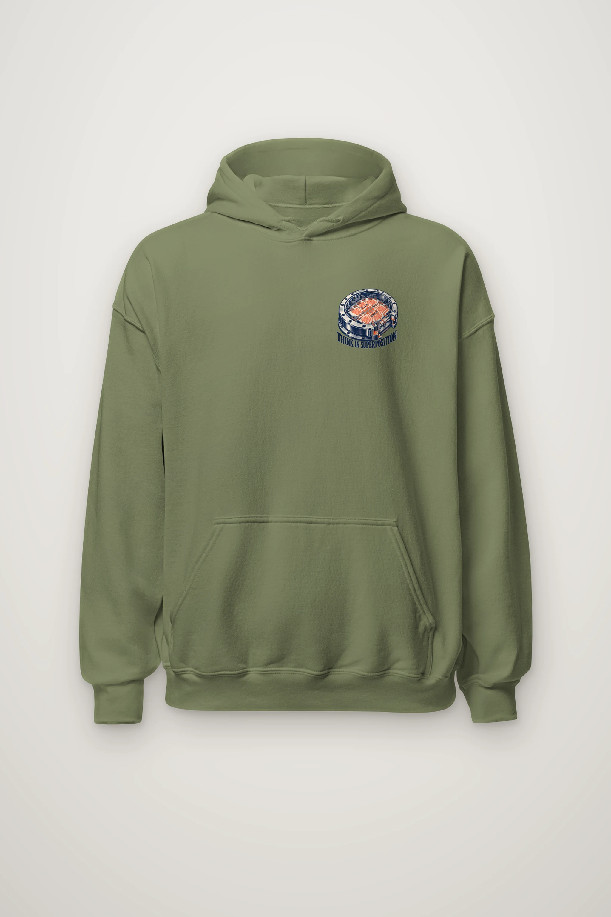 "Think in Superposition" Heavy Blend Unisex Pullover Hoodie