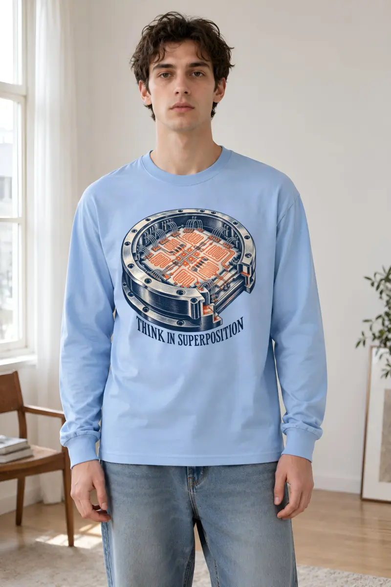 "Think in Superposition" Unisex Longsleeve T-shirt