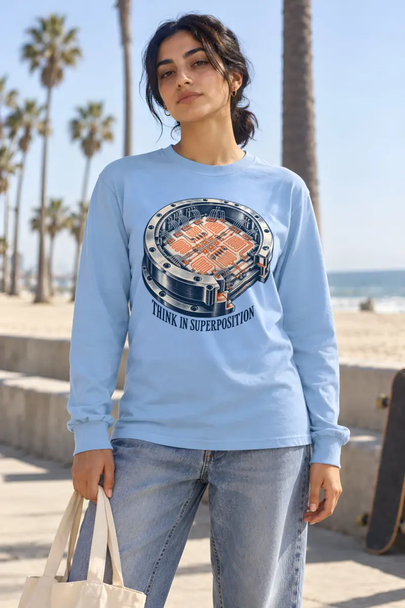 "Think in Superposition" Unisex Longsleeve T-shirt