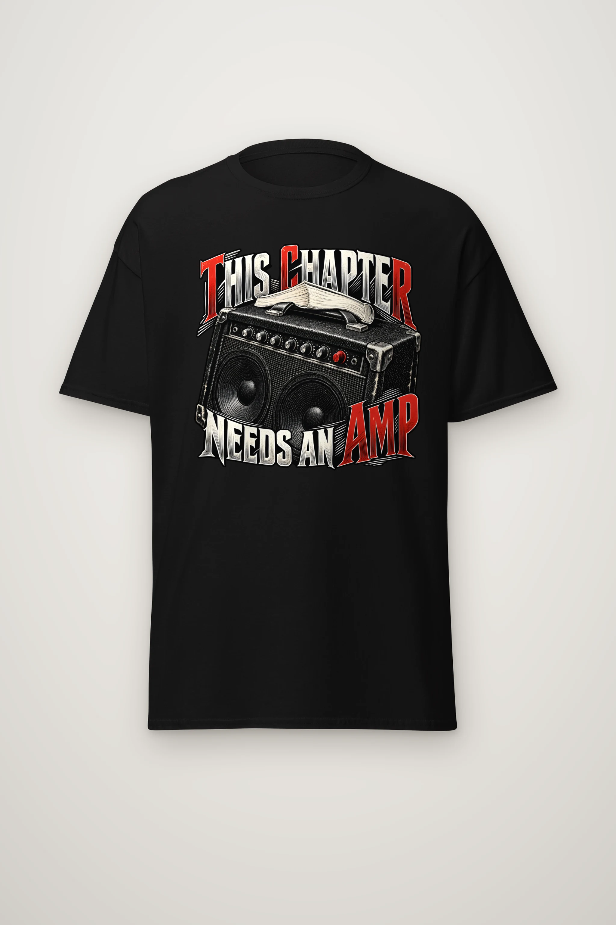 "This Chapter Needs an Amp" Heavyweight Unisex Crewneck T-shirt