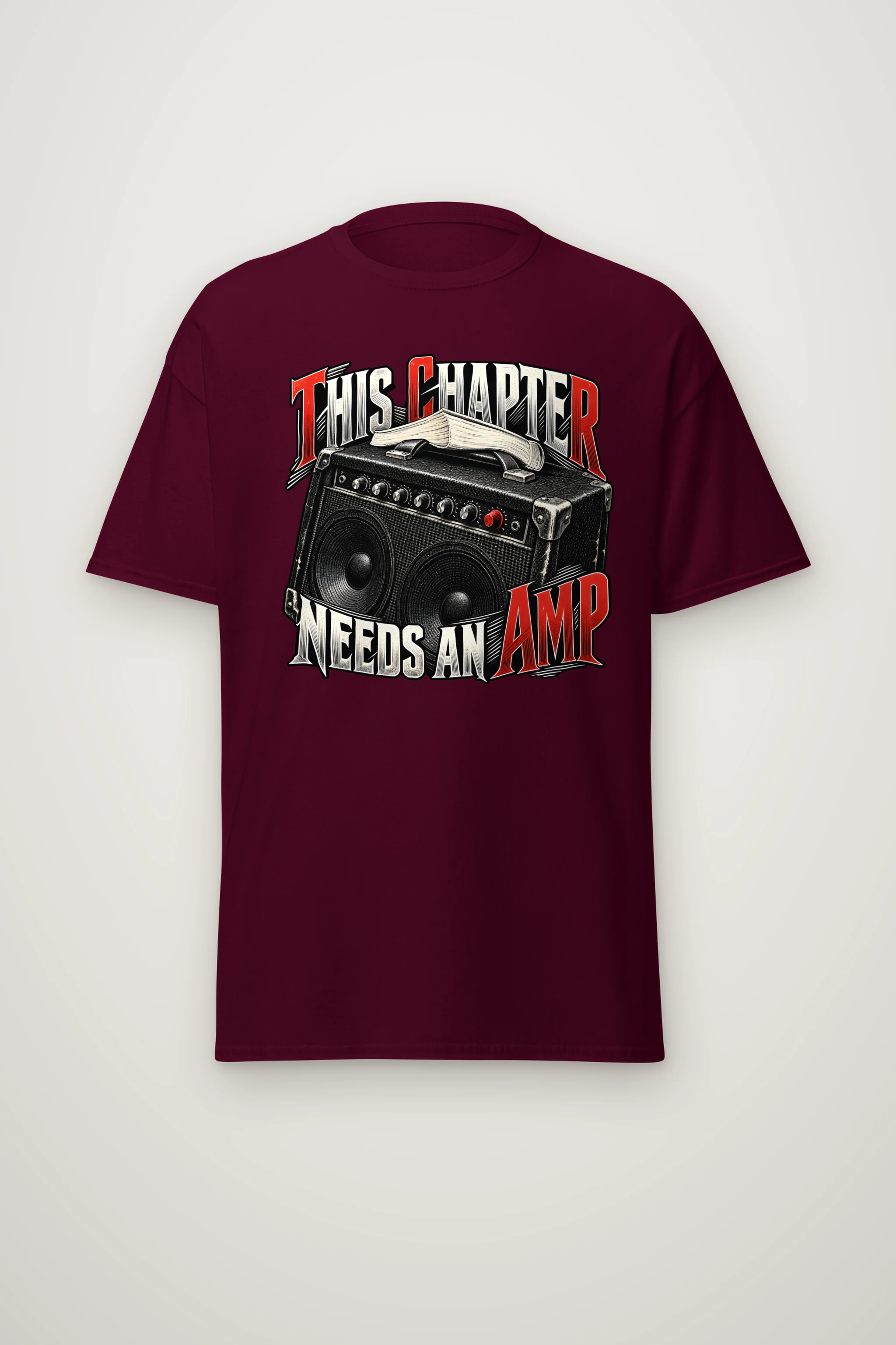 "This Chapter Needs an Amp" Heavyweight Unisex Crewneck T-shirt