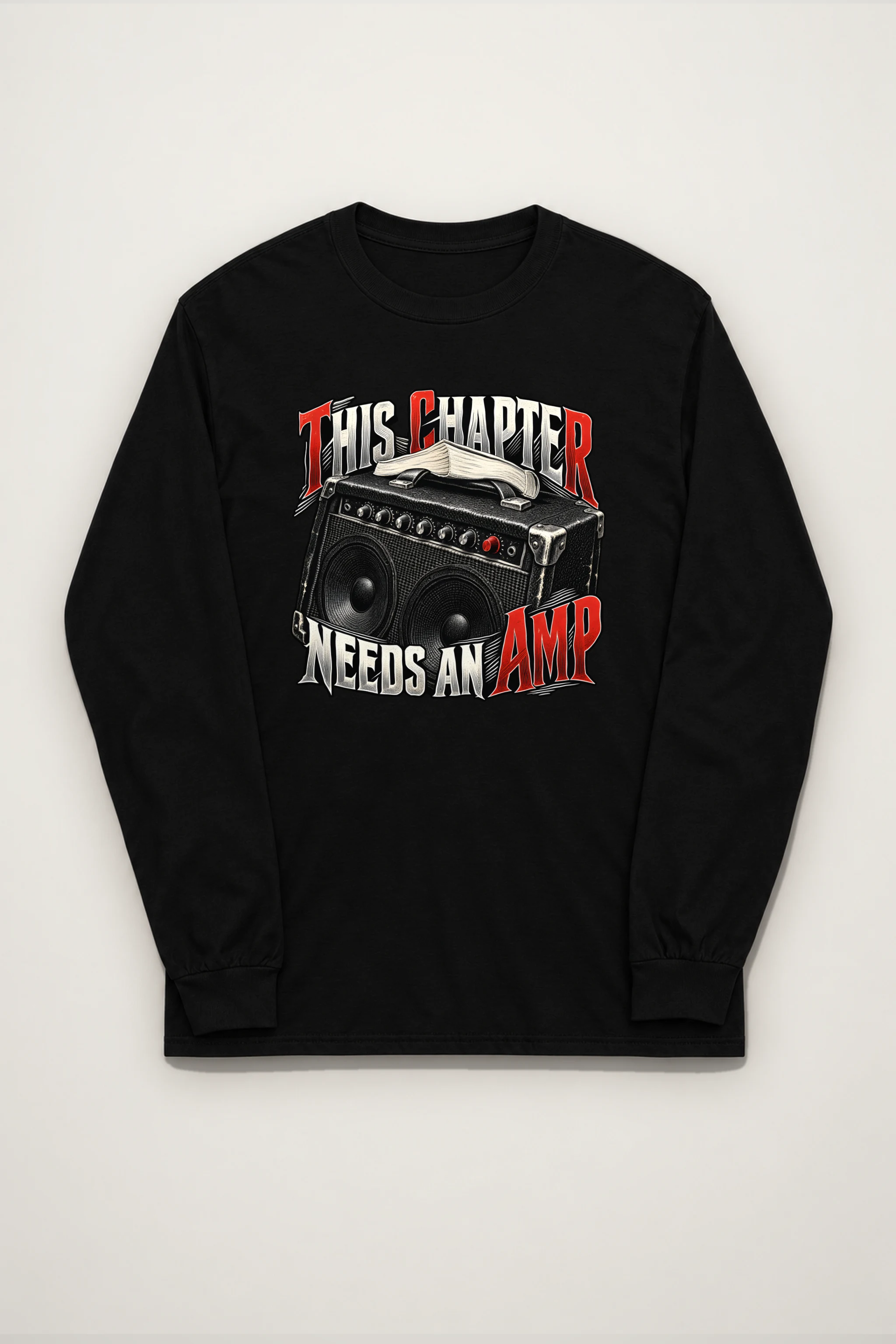 "This Chapter Needs an Amp" Unisex Longsleeve T-shirt